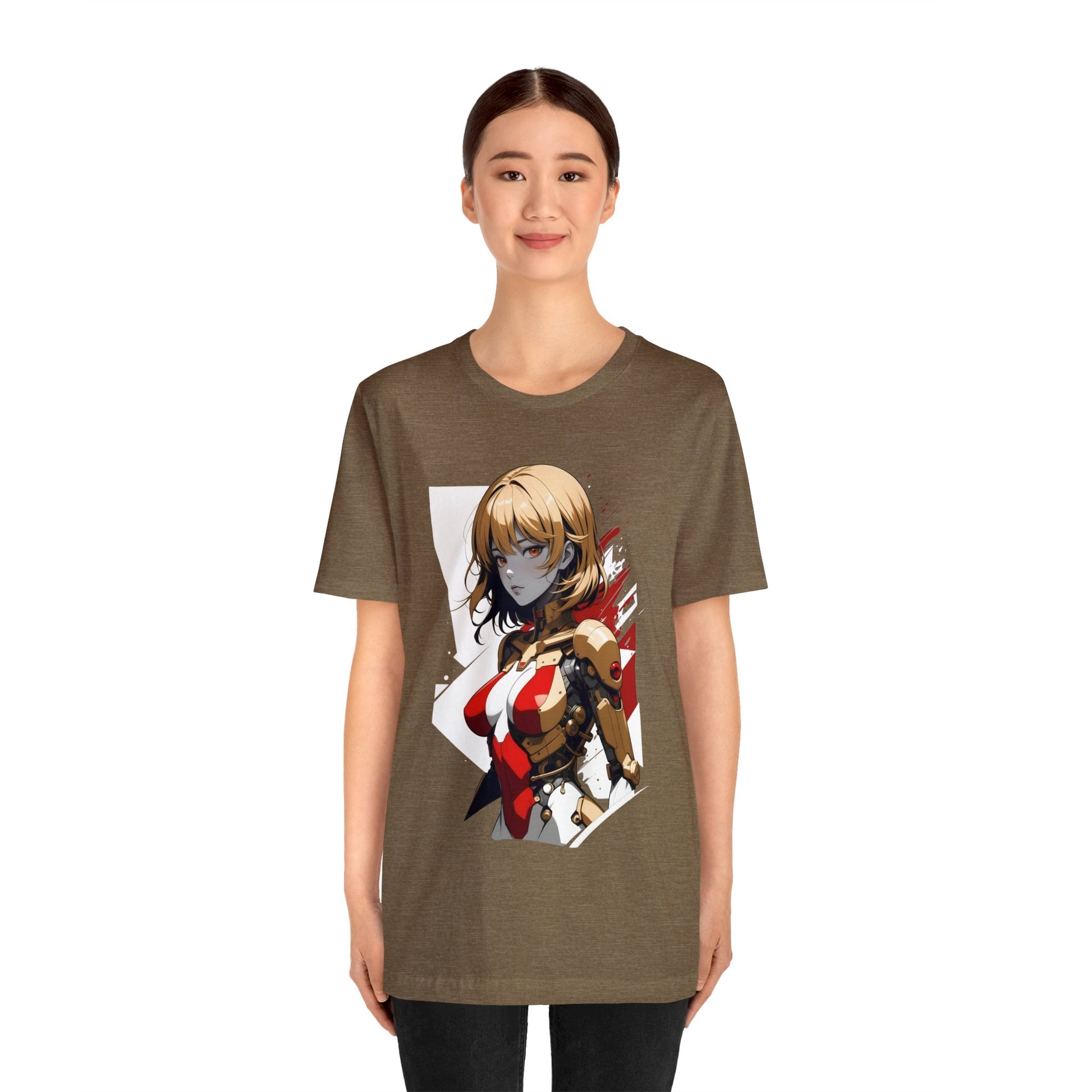 Kǎtōng Piàn - Mecha Girl Collection - Camila - Unisex Jersey Short Sleeve Tee Printify