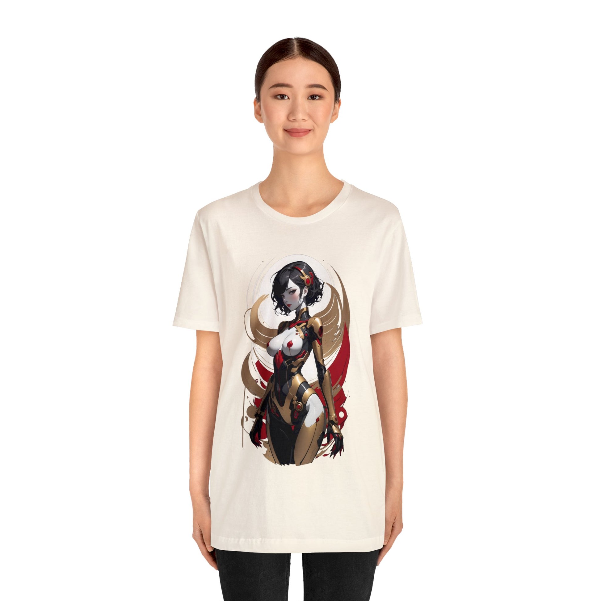 Kǎtōng Piàn - Mecha Girl Collection - Luna - Unisex Jersey Short Sleeve Tee Printify