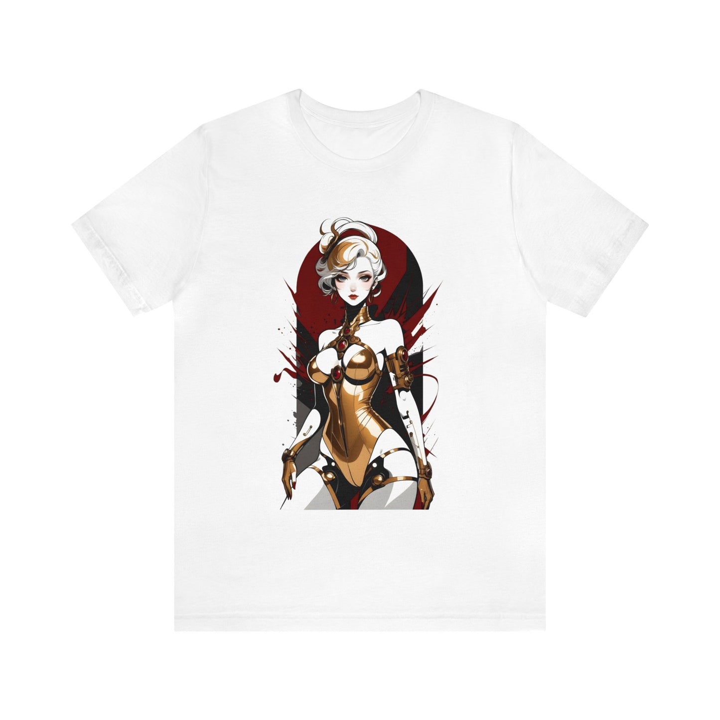 Kǎtōng Piàn - Mecha Girl Collection - Violet - Unisex Jersey Short Sleeve Tee Printify