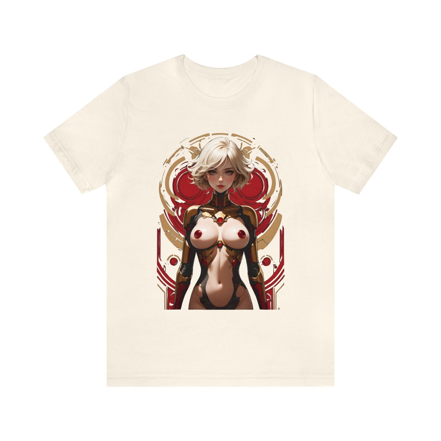 Kǎtōng Piàn - Mecha Girl Collection - Chloe - Unisex Jersey Short Sleeve Tee Printify