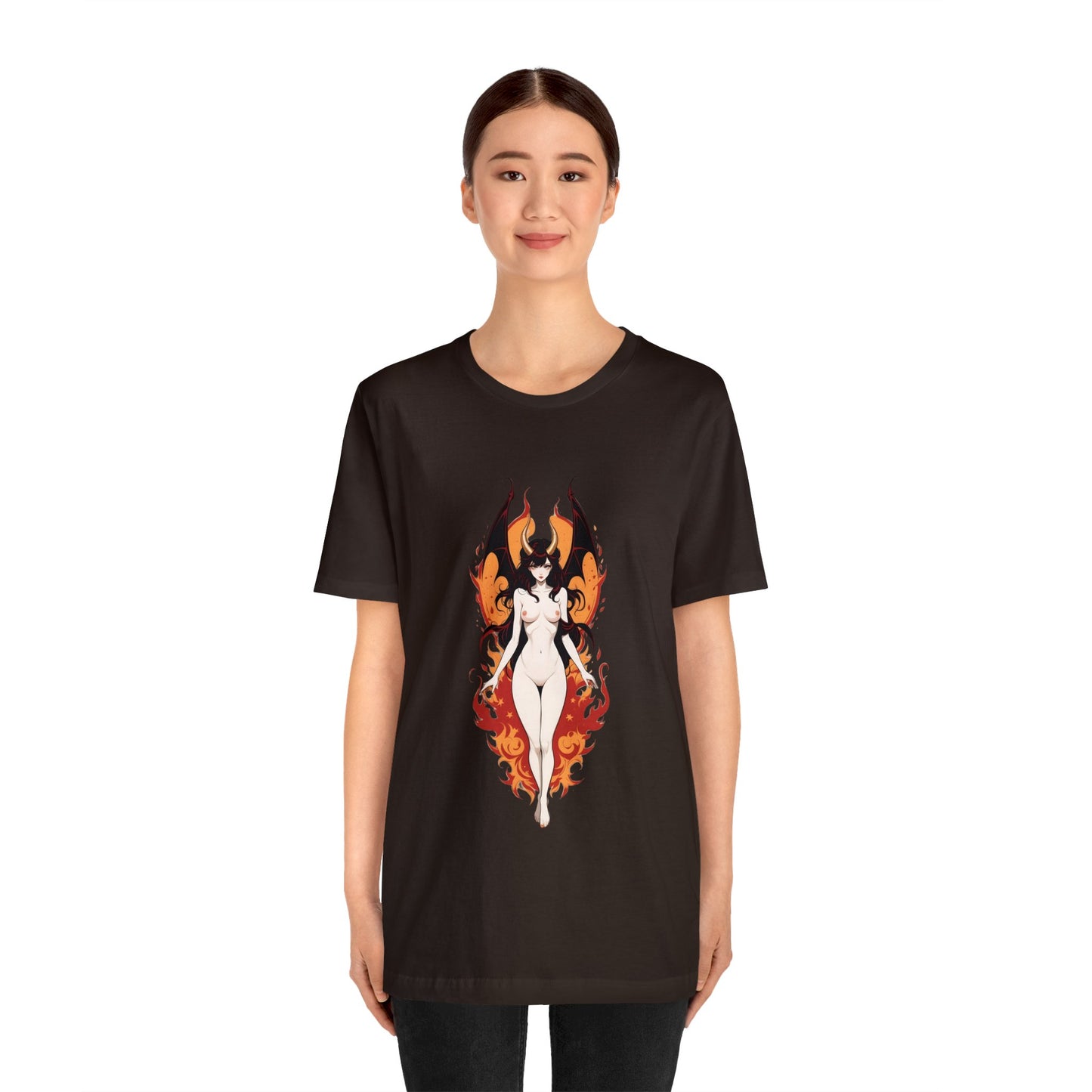 Kǎtōng Piàn - Devil Woman Collection - Akuji - Unisex Jersey Short Sleeve Tee Printify