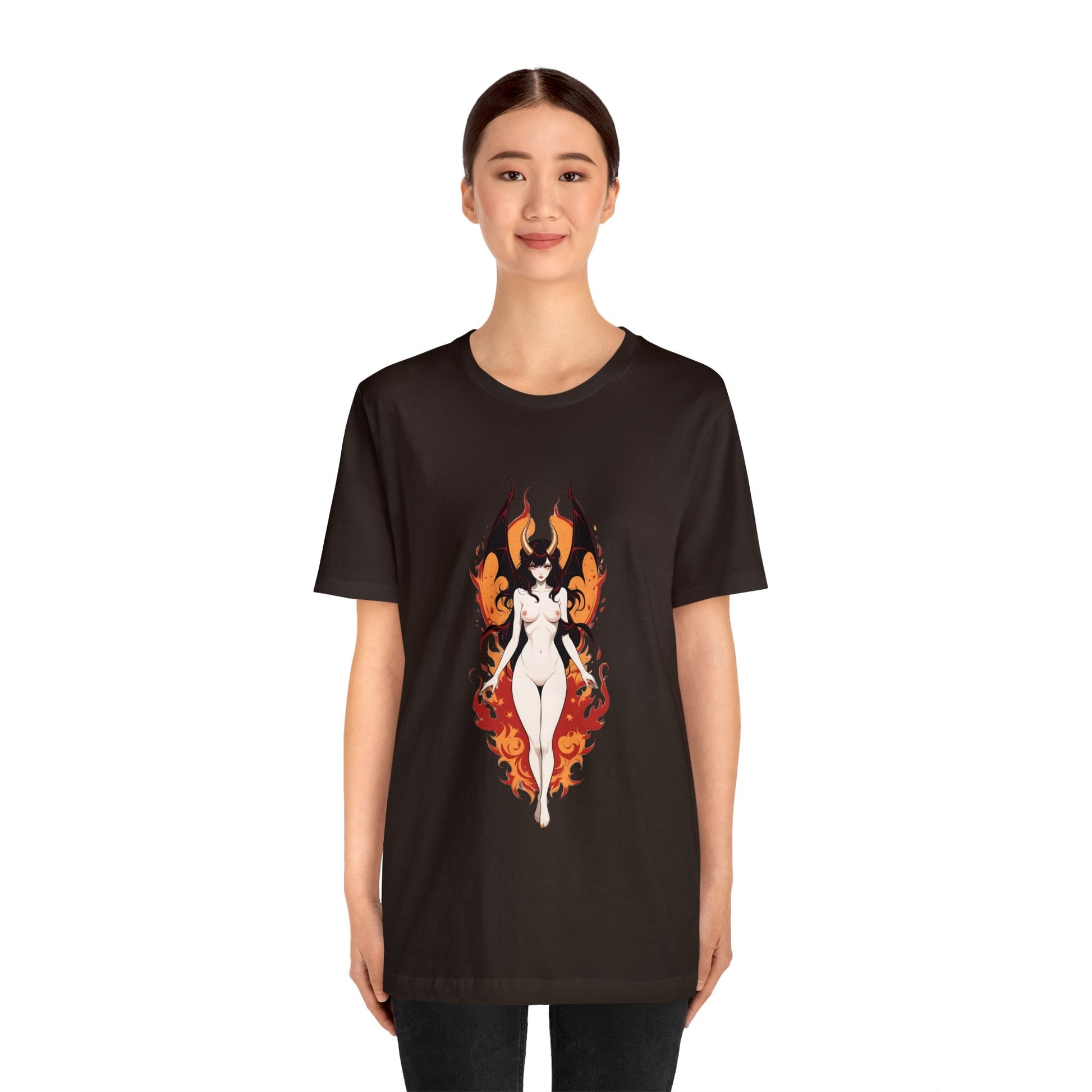 Kǎtōng Piàn - Devil Woman Collection - Akuji - Unisex Jersey Short Sleeve Tee Printify