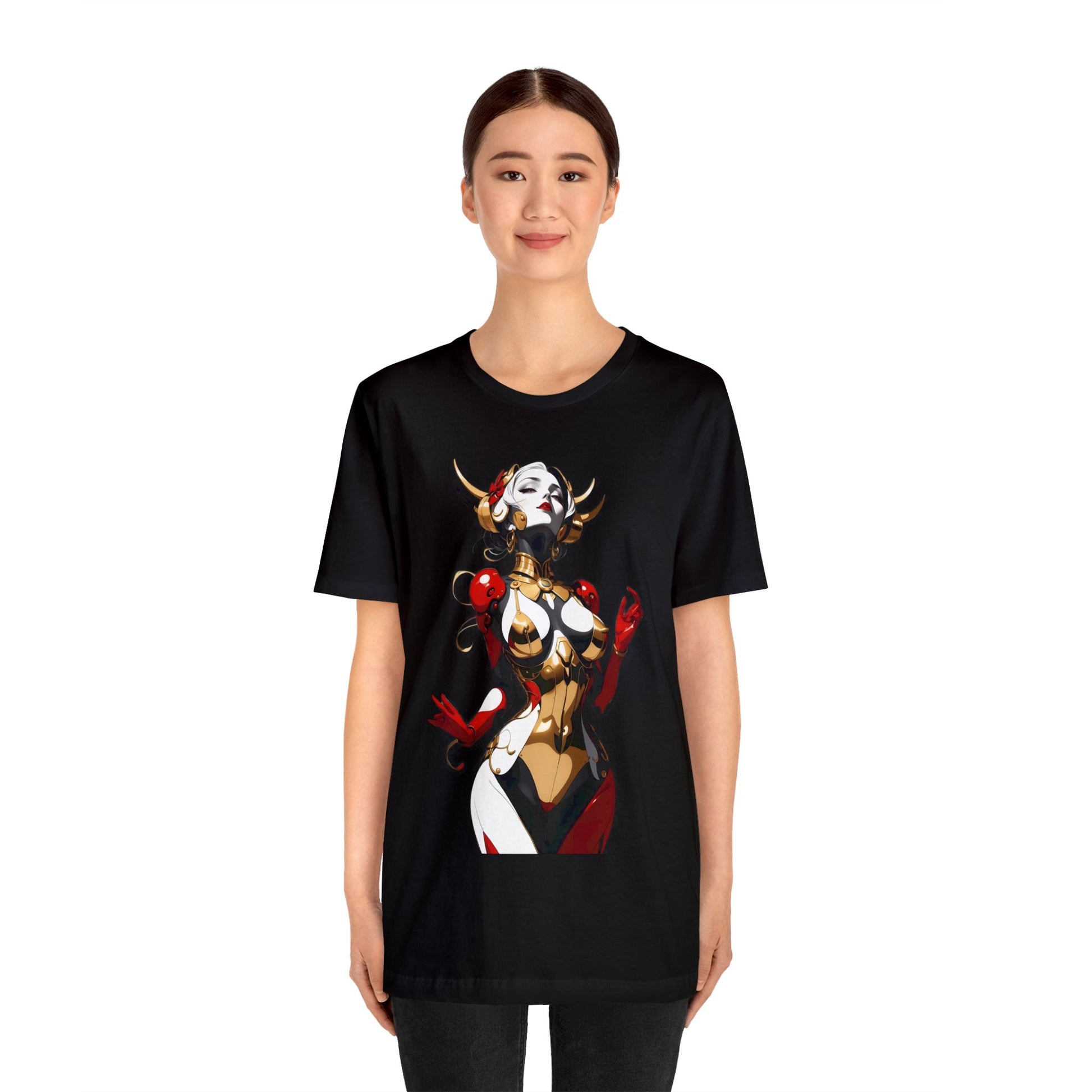 Kǎtōng Piàn - Mecha Girl Collection - Sophia - Unisex Jersey Short Sleeve Tee Printify