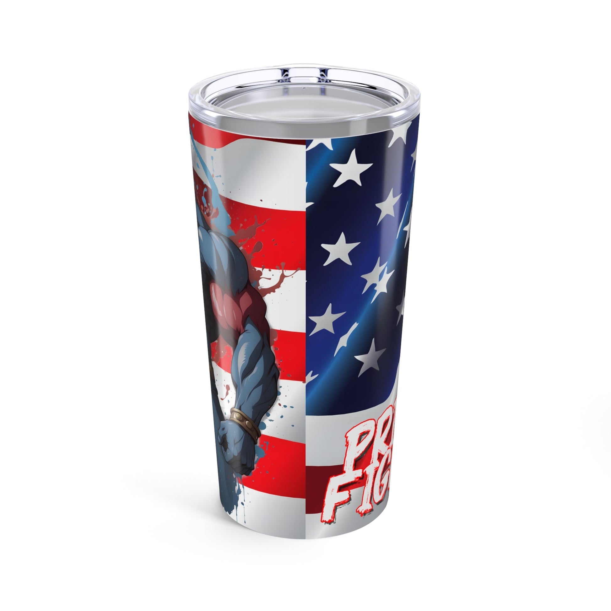 Prized Fighter Crimson Juggernaut Tumbler 20oz Printify