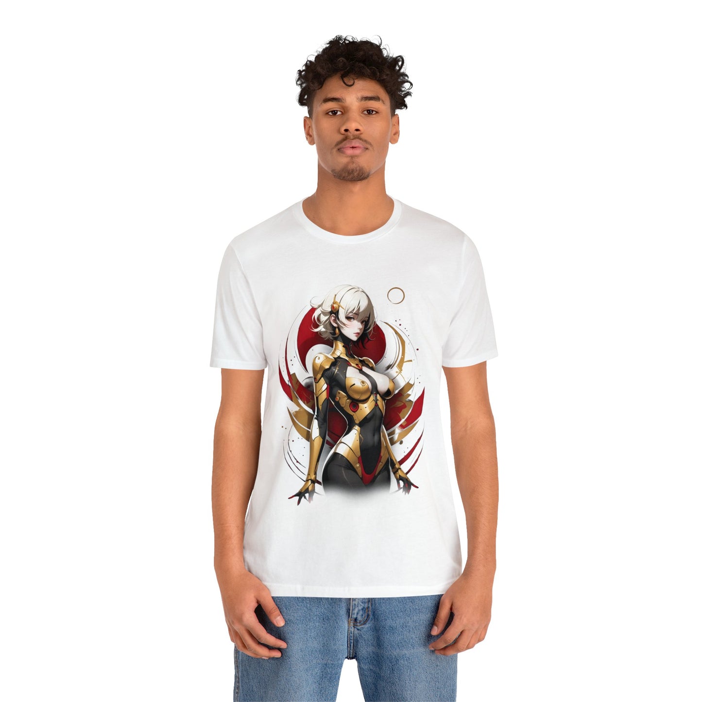 Kǎtōng Piàn - Mecha Girl Collection - Emily - Unisex Jersey Short Sleeve Tee Printify