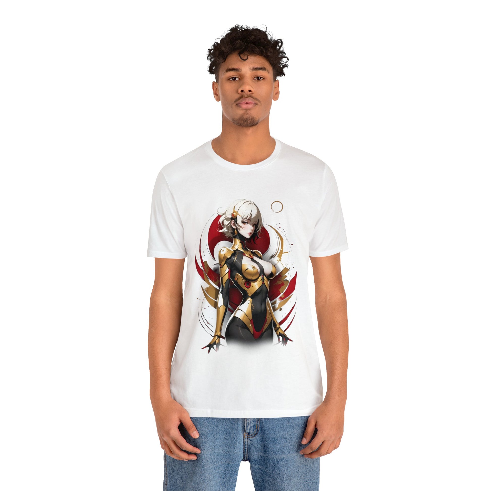 Kǎtōng Piàn - Mecha Girl Collection - Emily - Unisex Jersey Short Sleeve Tee Printify