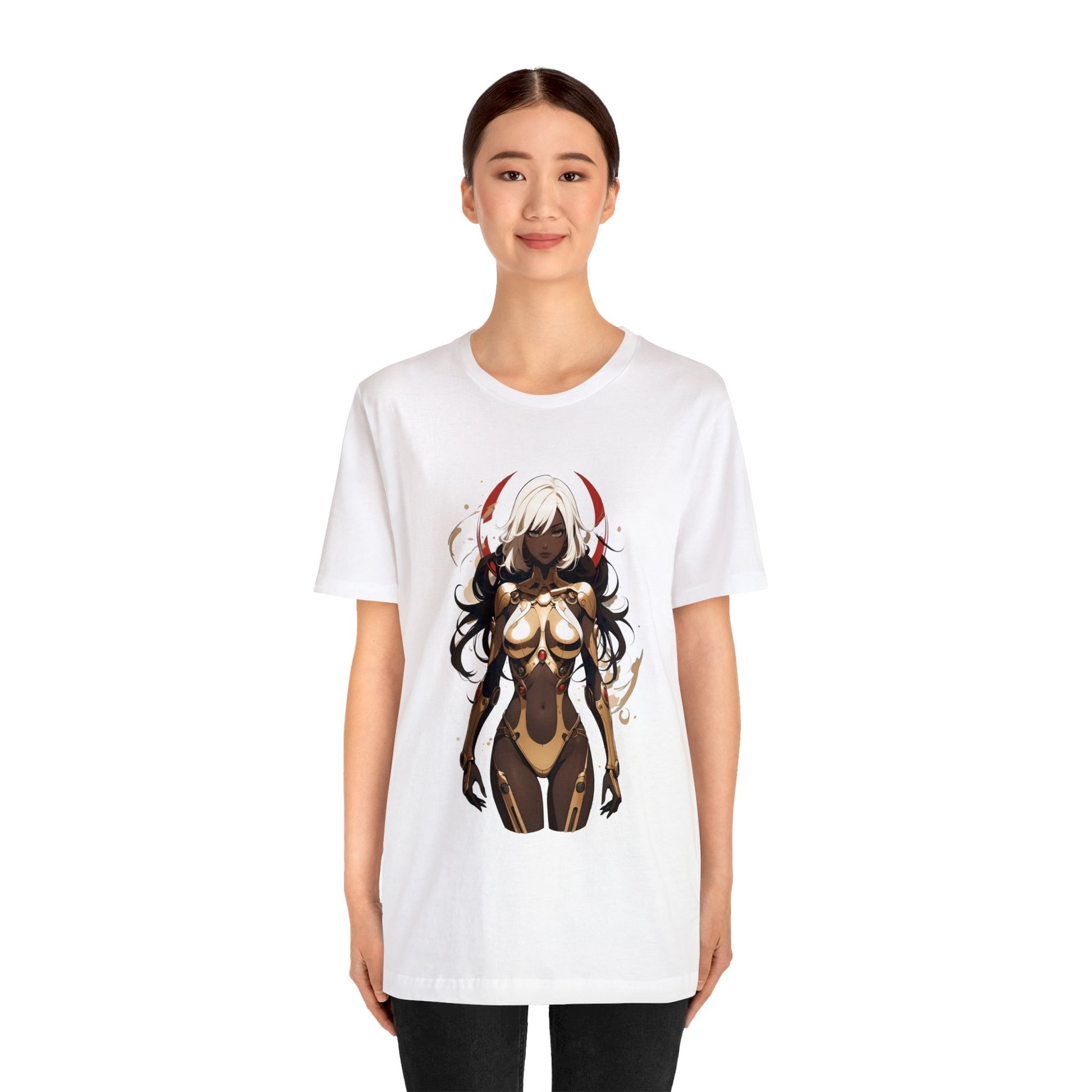 Kǎtōng Piàn - Mecha Girl Collection - Elizabeth - Unisex Jersey Short Sleeve Tee Printify