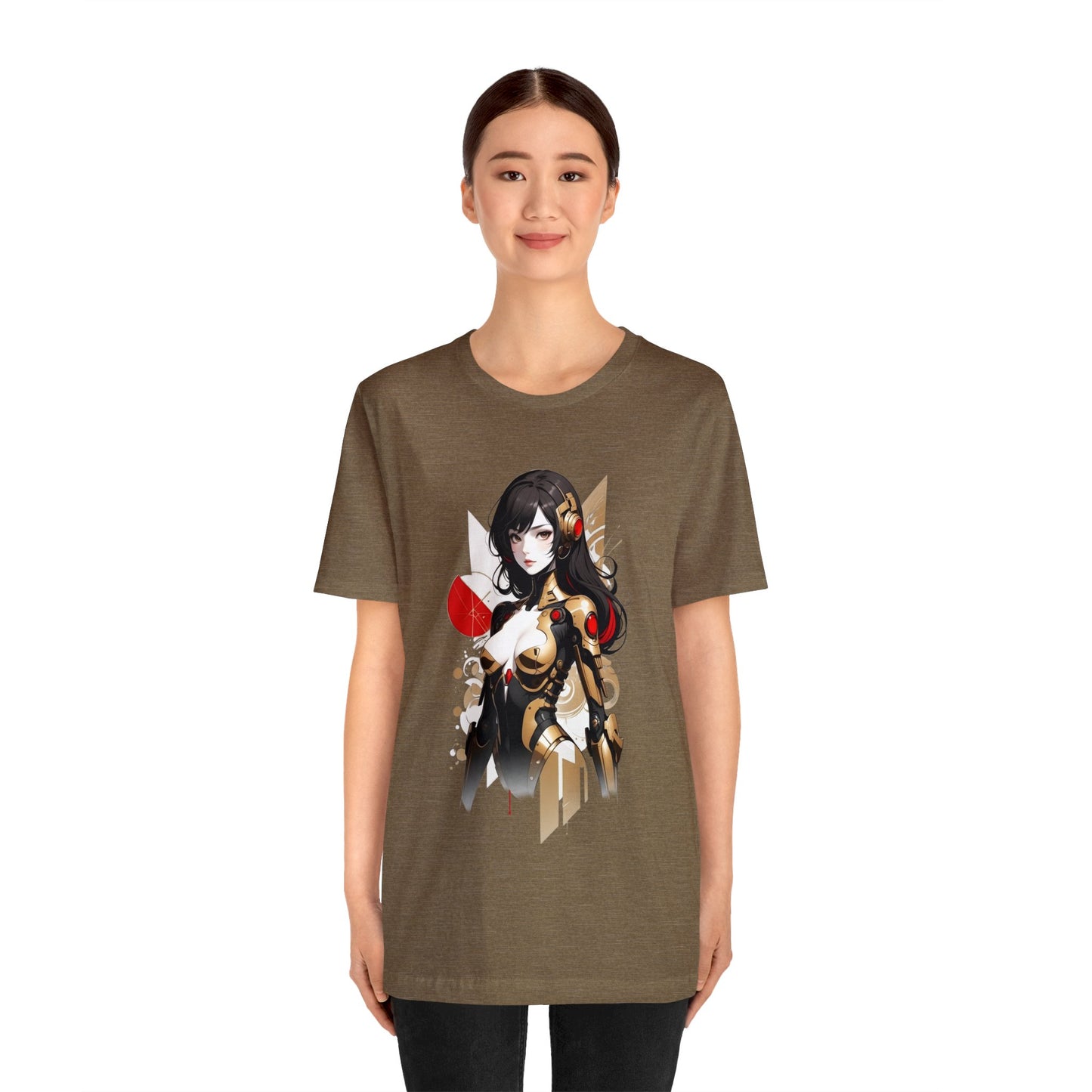 Kǎtōng Piàn - Mecha Girl Collection - Hannah - Unisex Jersey Short Sleeve Tee Printify