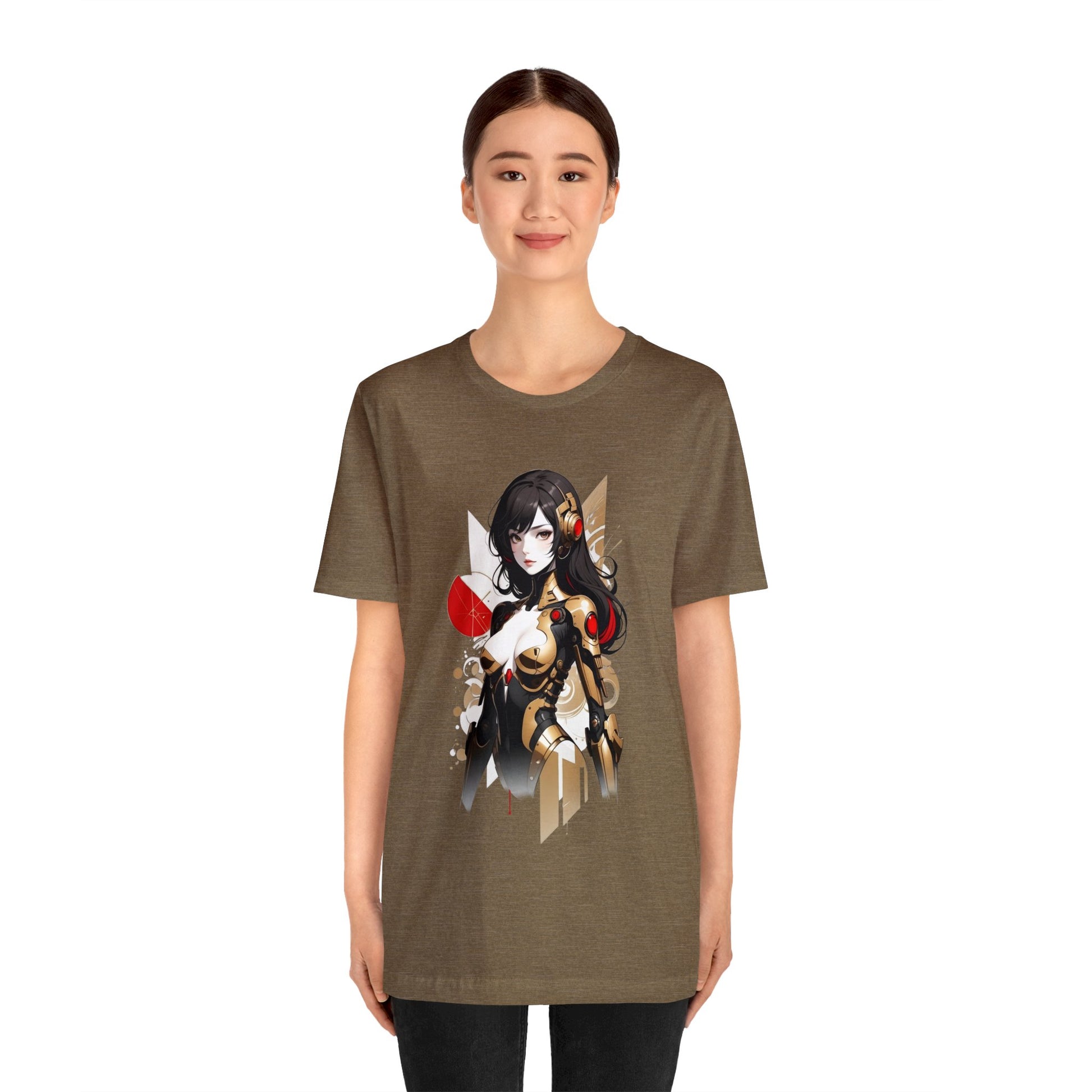 Kǎtōng Piàn - Mecha Girl Collection - Hannah - Unisex Jersey Short Sleeve Tee Printify