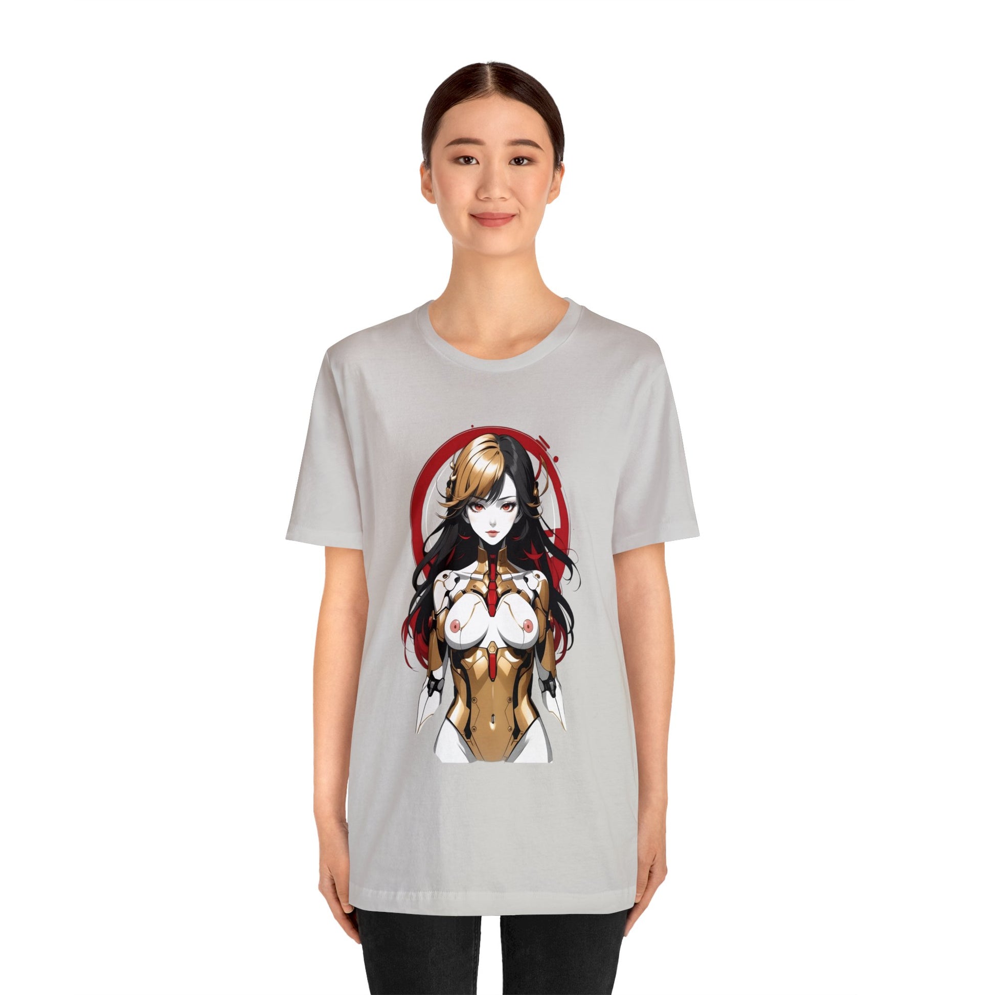 Kǎtōng Piàn - Mecha Girl Collection - Mia - Unisex Jersey Short Sleeve Tee Printify