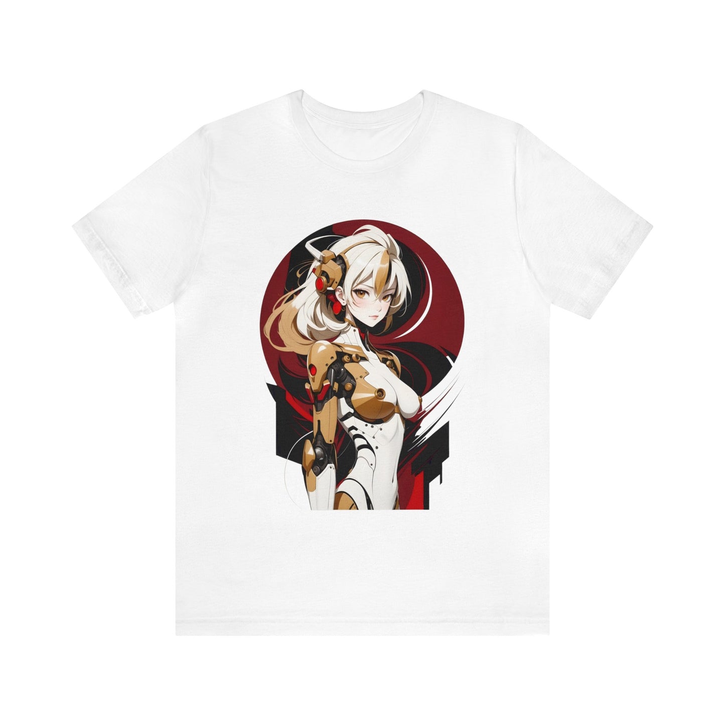 Kǎtōng Piàn - Mecha Girl Collection - Elena - Unisex Jersey Short Sleeve Tee Printify