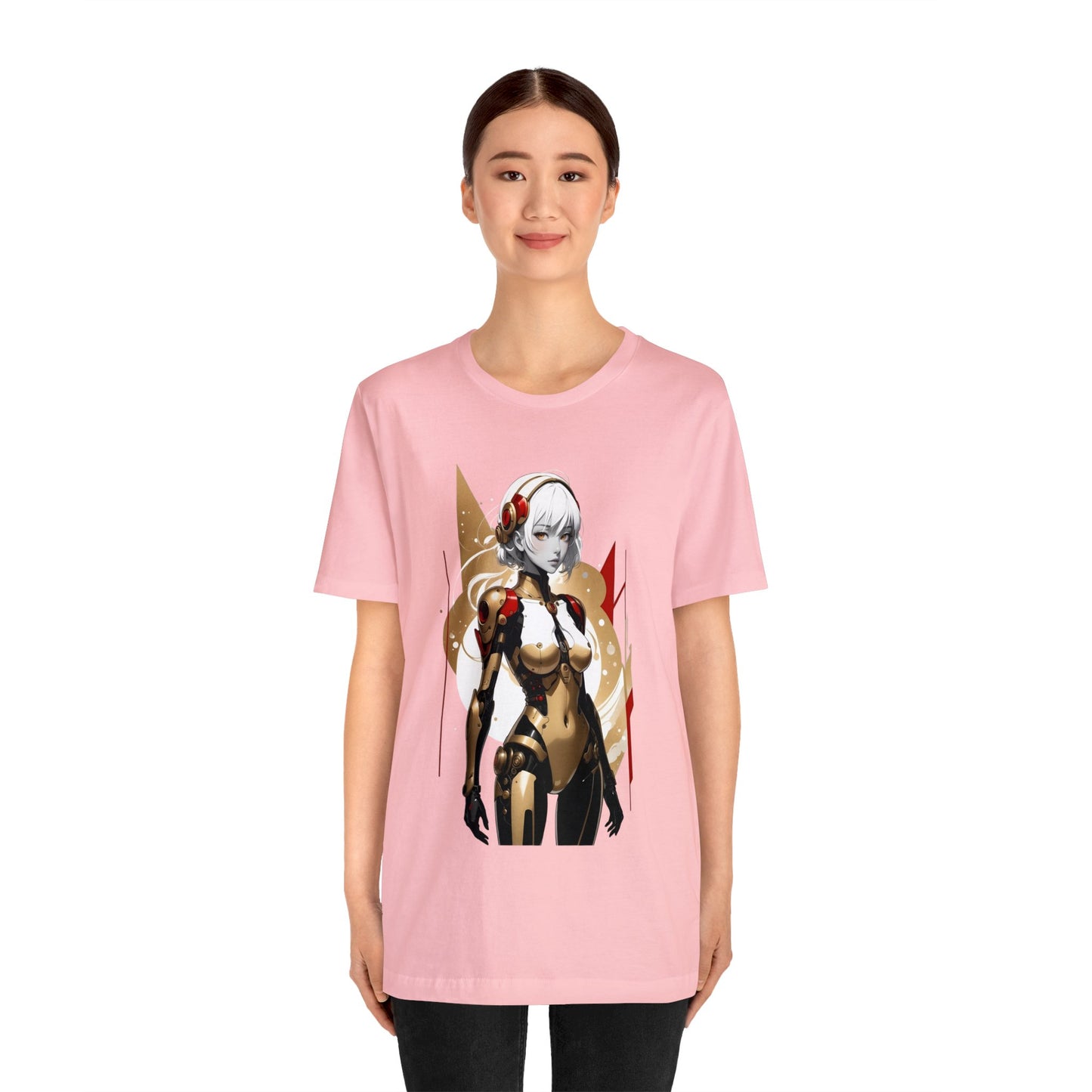 Kǎtōng Piàn - Mecha Girl Collection - Ella - Unisex Jersey Short Sleeve Tee Printify