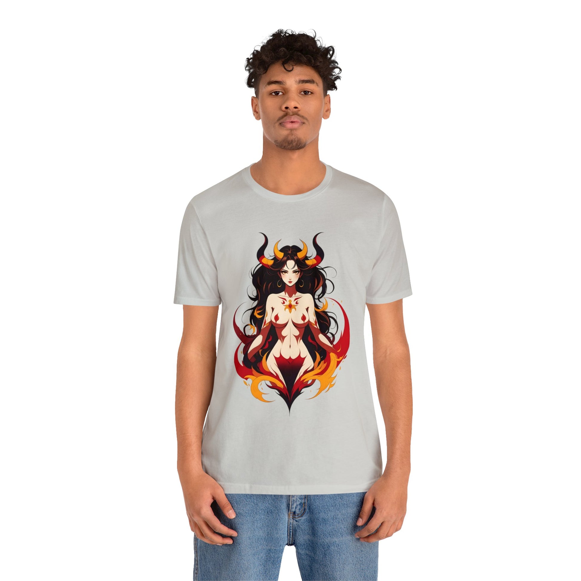 Kǎtōng Piàn - Devil Woman Collection - Ember - Unisex Jersey Short Sleeve Tee Printify