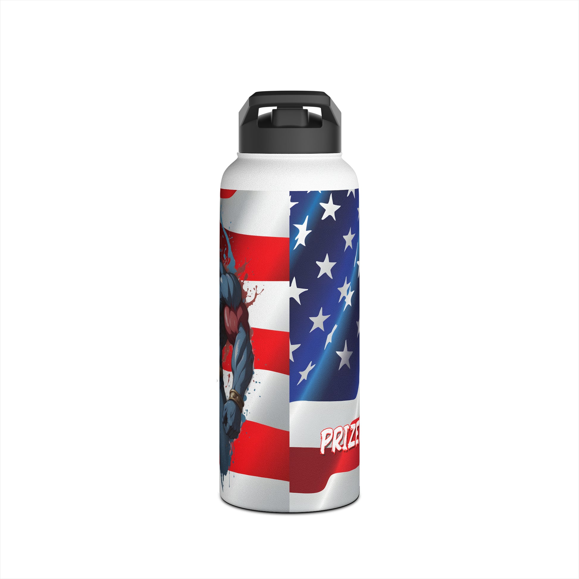 Kǎtōng Piàn - Prized Fighter Collection - America - 002 - Stainless Steel Water Bottle, Standard Lid - Verdine Daniels