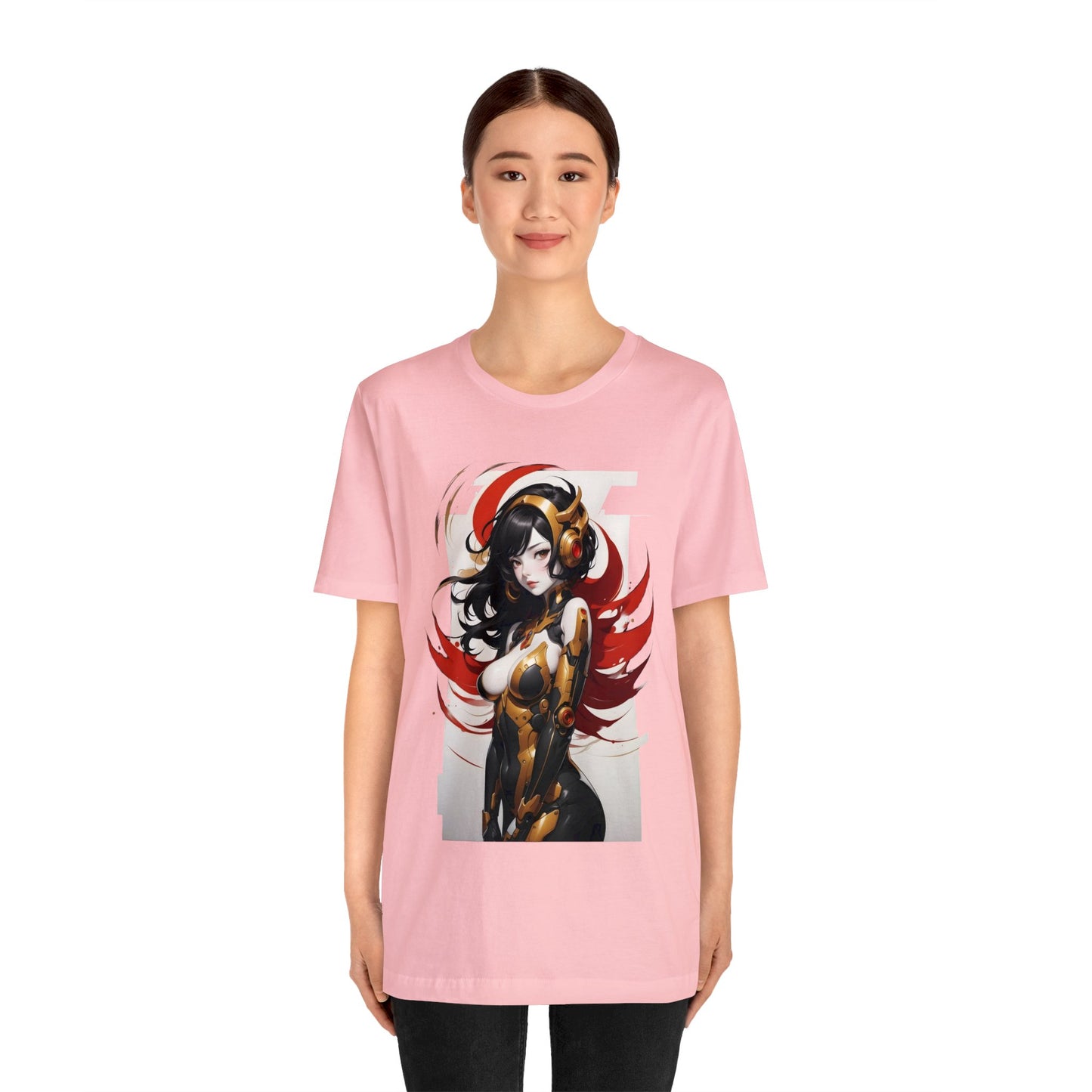 Kǎtōng Piàn - Mecha Girl Collection - Valentina - Unisex Jersey Short Sleeve Tee Printify