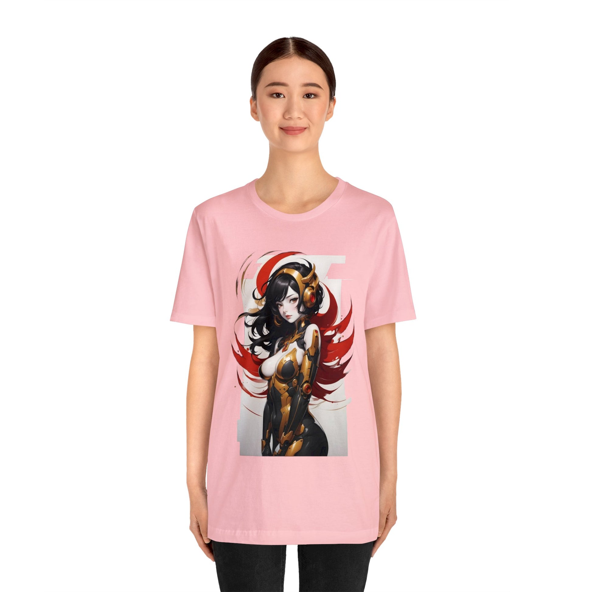 Kǎtōng Piàn - Mecha Girl Collection - Valentina - Unisex Jersey Short Sleeve Tee Printify