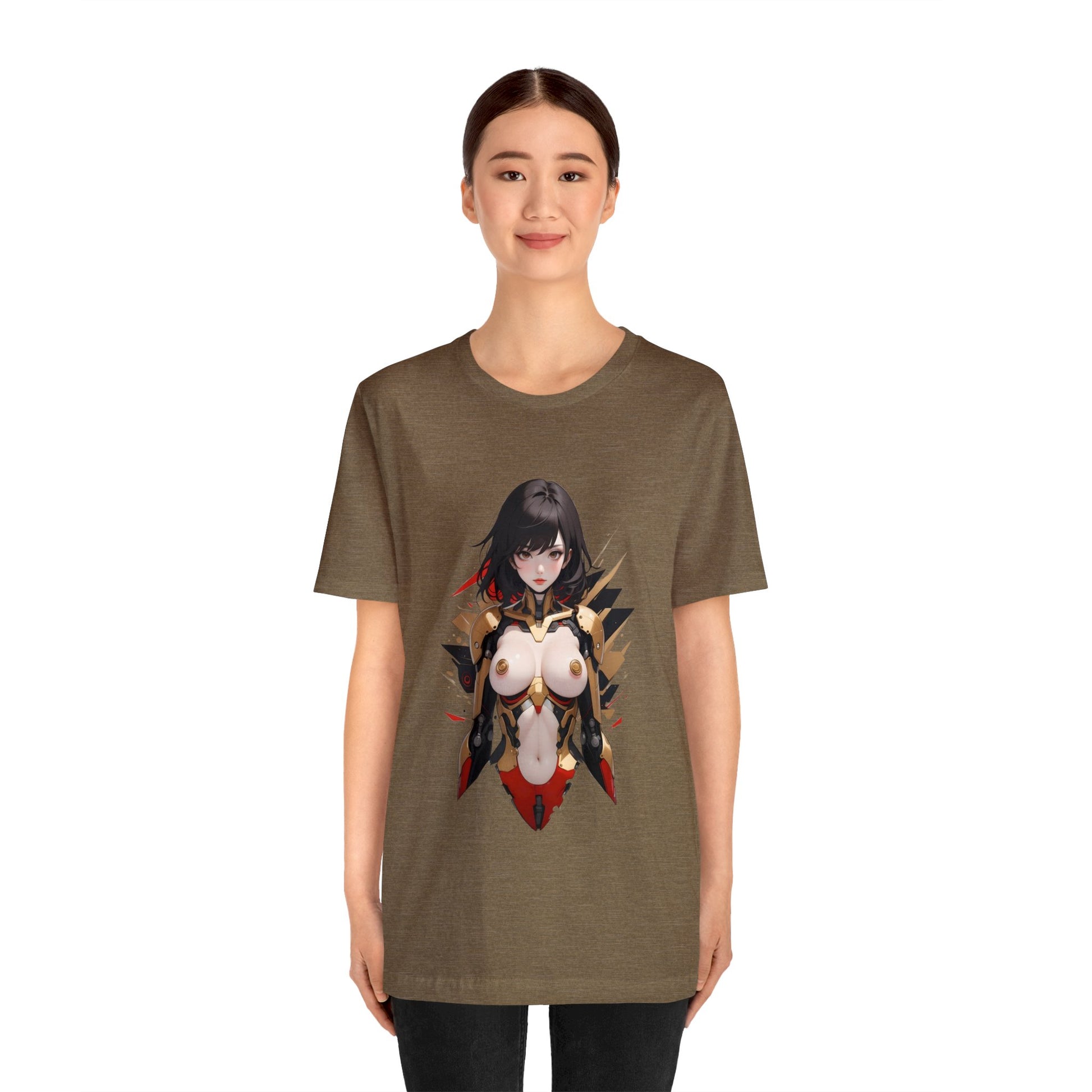 Kǎtōng Piàn - Mecha Girl Collection - Anna - Unisex Jersey Short Sleeve Tee Printify