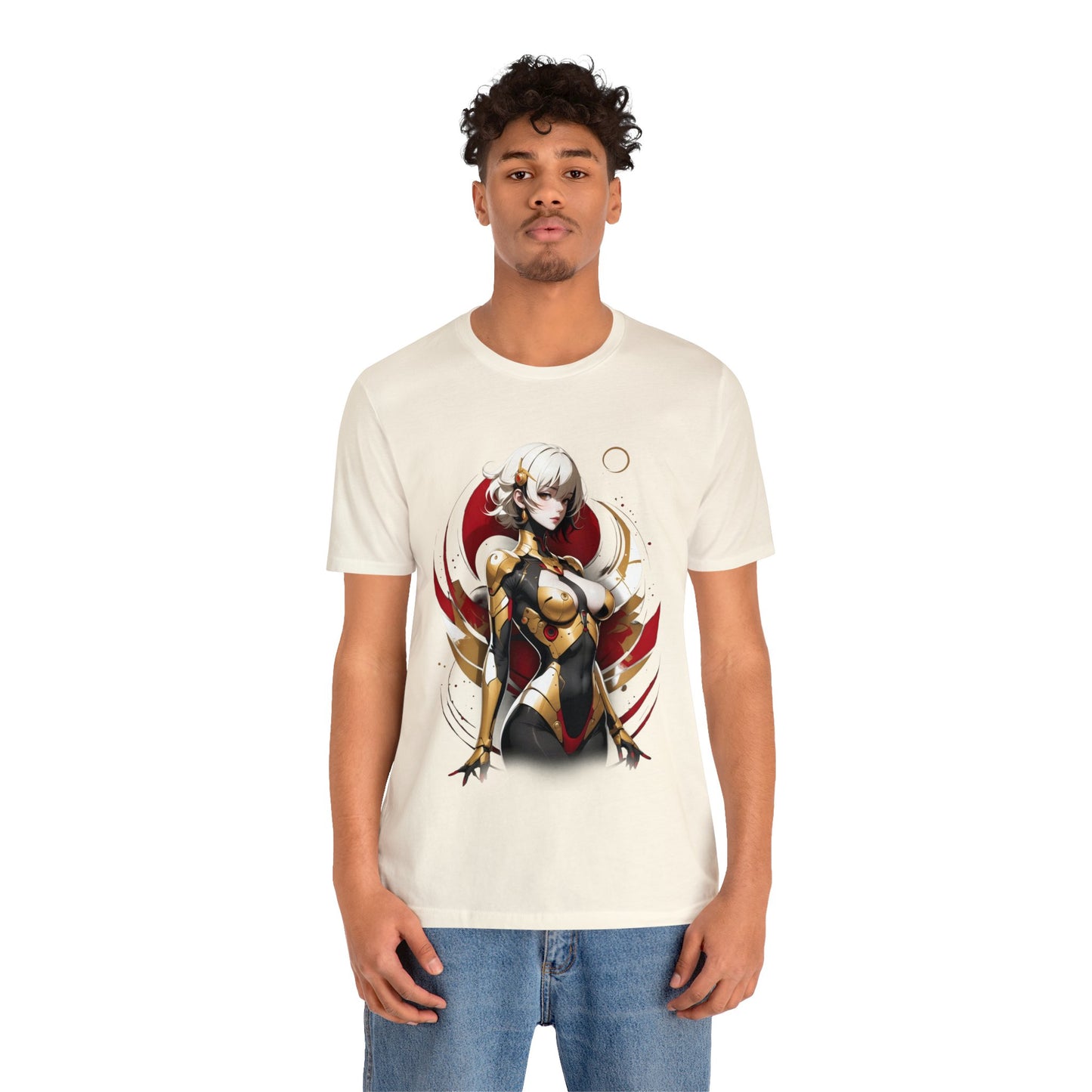 Kǎtōng Piàn - Mecha Girl Collection - Emily - Unisex Jersey Short Sleeve Tee Printify