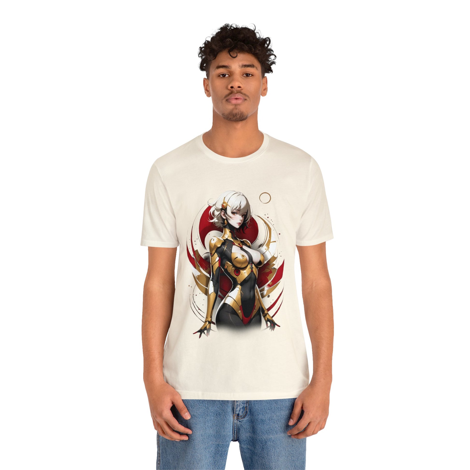 Kǎtōng Piàn - Mecha Girl Collection - Emily - Unisex Jersey Short Sleeve Tee Printify