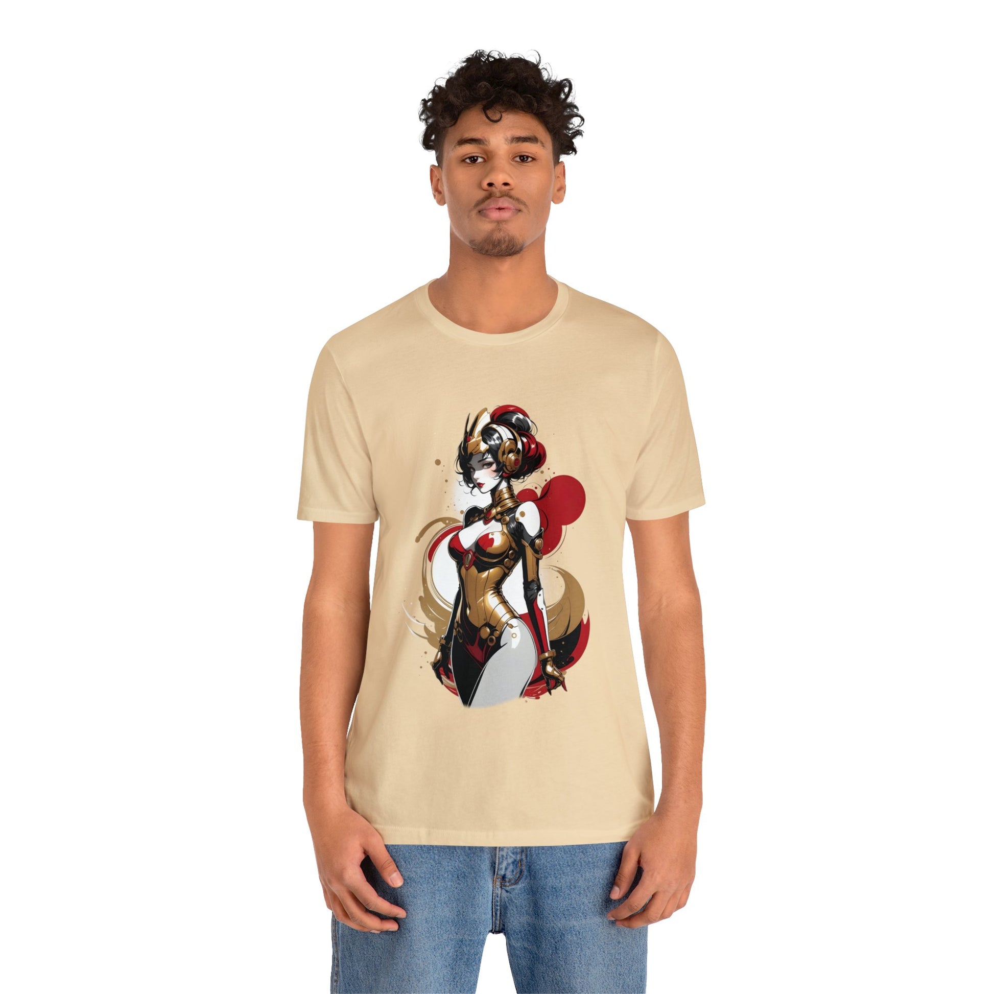 Kǎtōng Piàn - Mecha Girl Collection - Grace - Unisex Jersey Short Sleeve Tee Printify