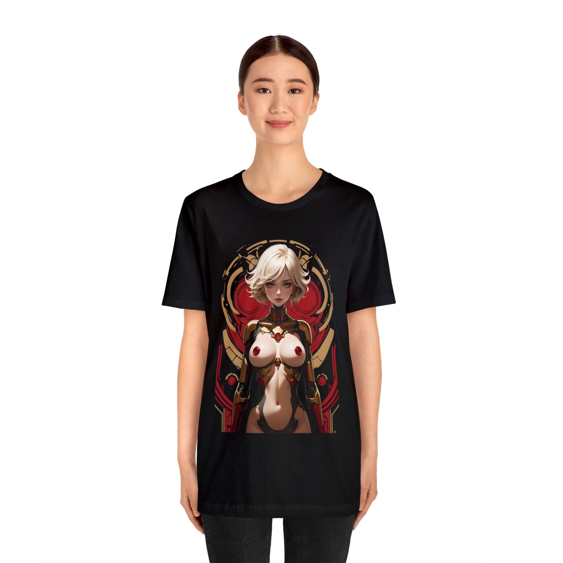 Kǎtōng Piàn - Mecha Girl Collection - Chloe - Unisex Jersey Short Sleeve Tee Printify