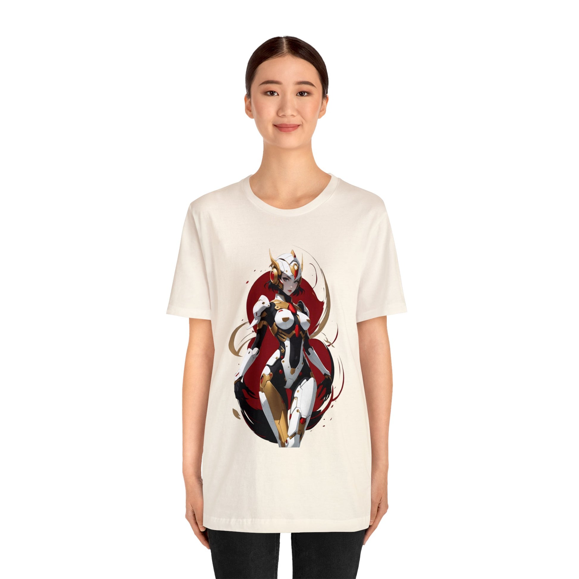 Kǎtōng Piàn - Mecha Girl Collection - Charlotte - Unisex Jersey Short Sleeve Tee Printify