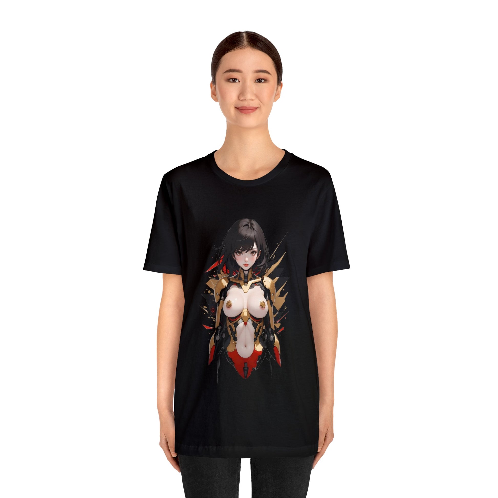Kǎtōng Piàn - Mecha Girl Collection - Anna - Unisex Jersey Short Sleeve Tee Printify