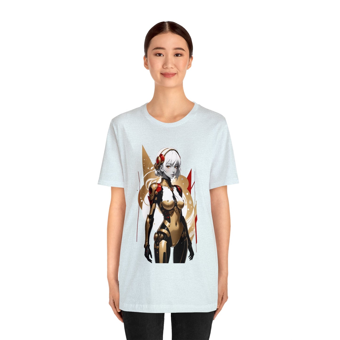 Kǎtōng Piàn - Mecha Girl Collection - Ella - Unisex Jersey Short Sleeve Tee Printify