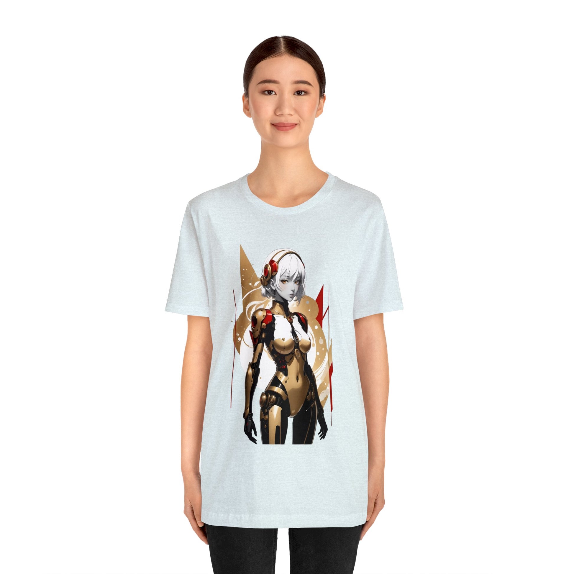 Kǎtōng Piàn - Mecha Girl Collection - Ella - Unisex Jersey Short Sleeve Tee Printify