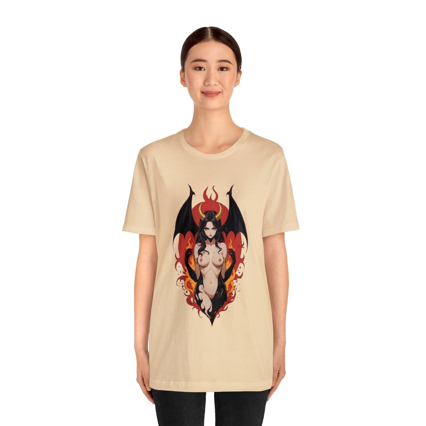Kǎtōng Piàn - Devil Woman Collection - Devany - Unisex Jersey Short Sleeve Tee Printify