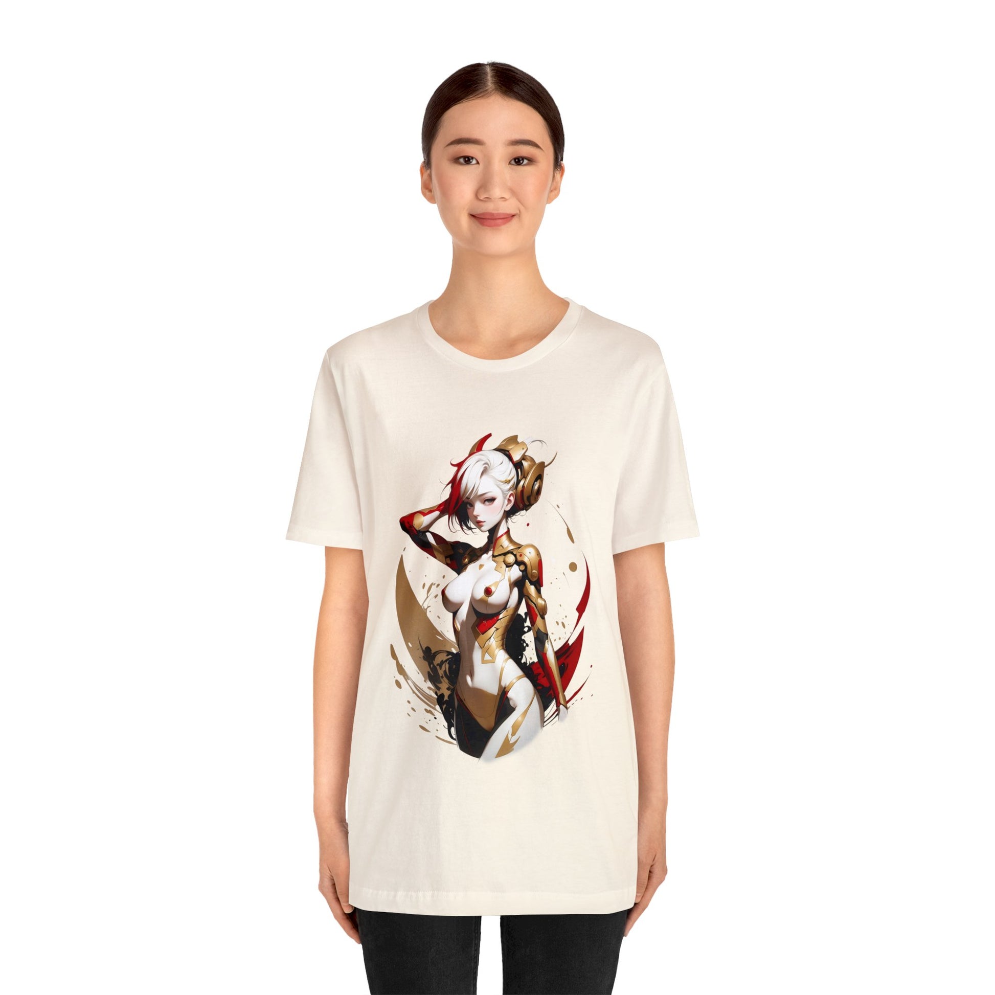 Kǎtōng Piàn - Mecha Girl Collection - Ruby - Unisex Jersey Short Sleeve Tee Printify