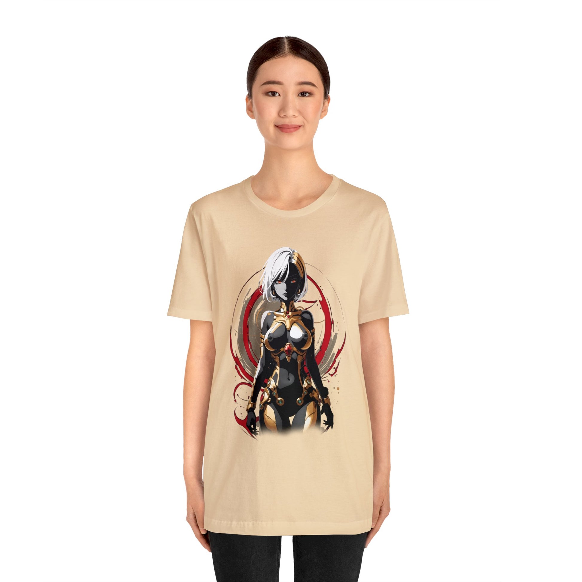 Kǎtōng Piàn - Mecha Girl Collection - Layla - Unisex Jersey Short Sleeve Tee Printify