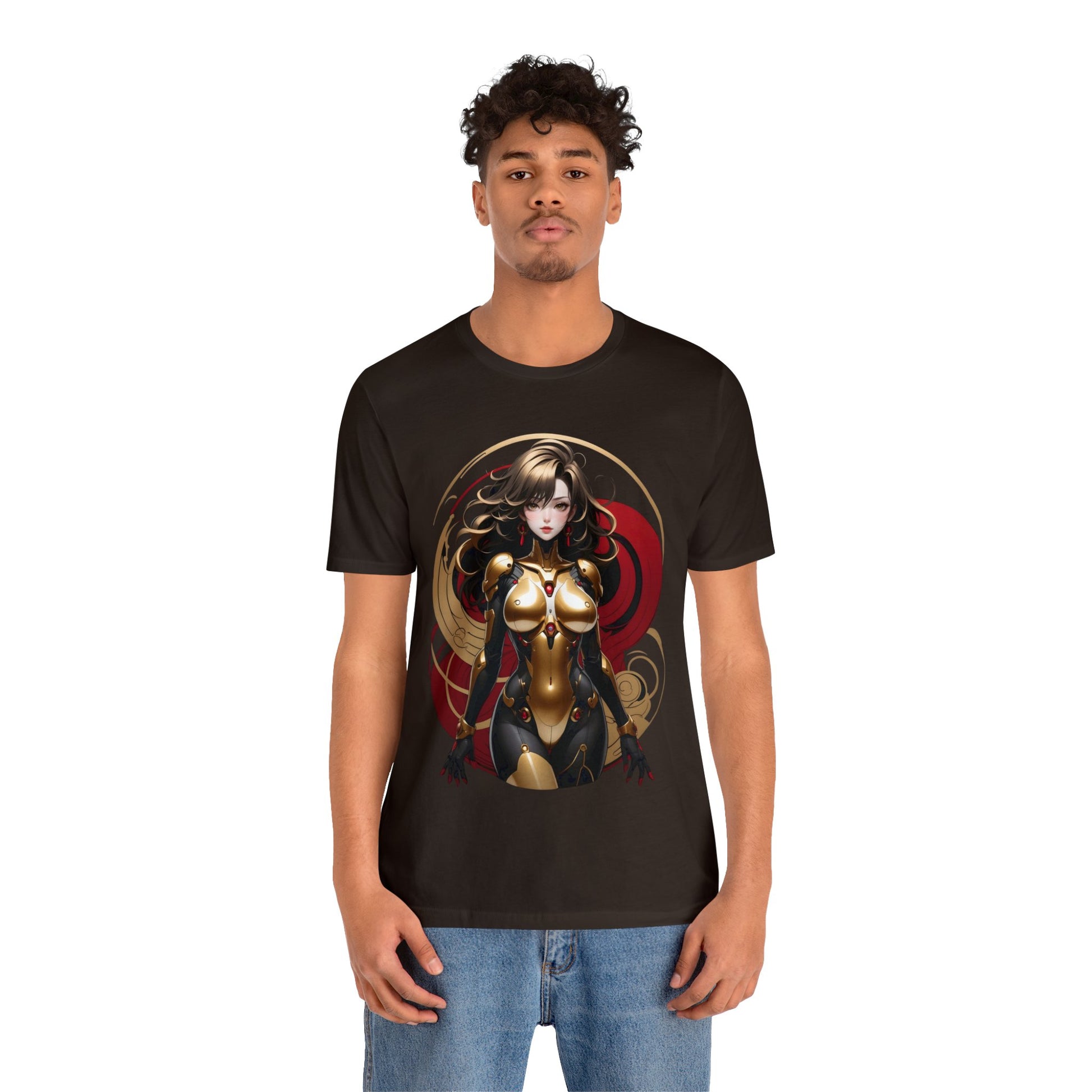 Kǎtōng Piàn - Mecha Girl Collection - Ava - Unisex Jersey Short Sleeve Tee Printify