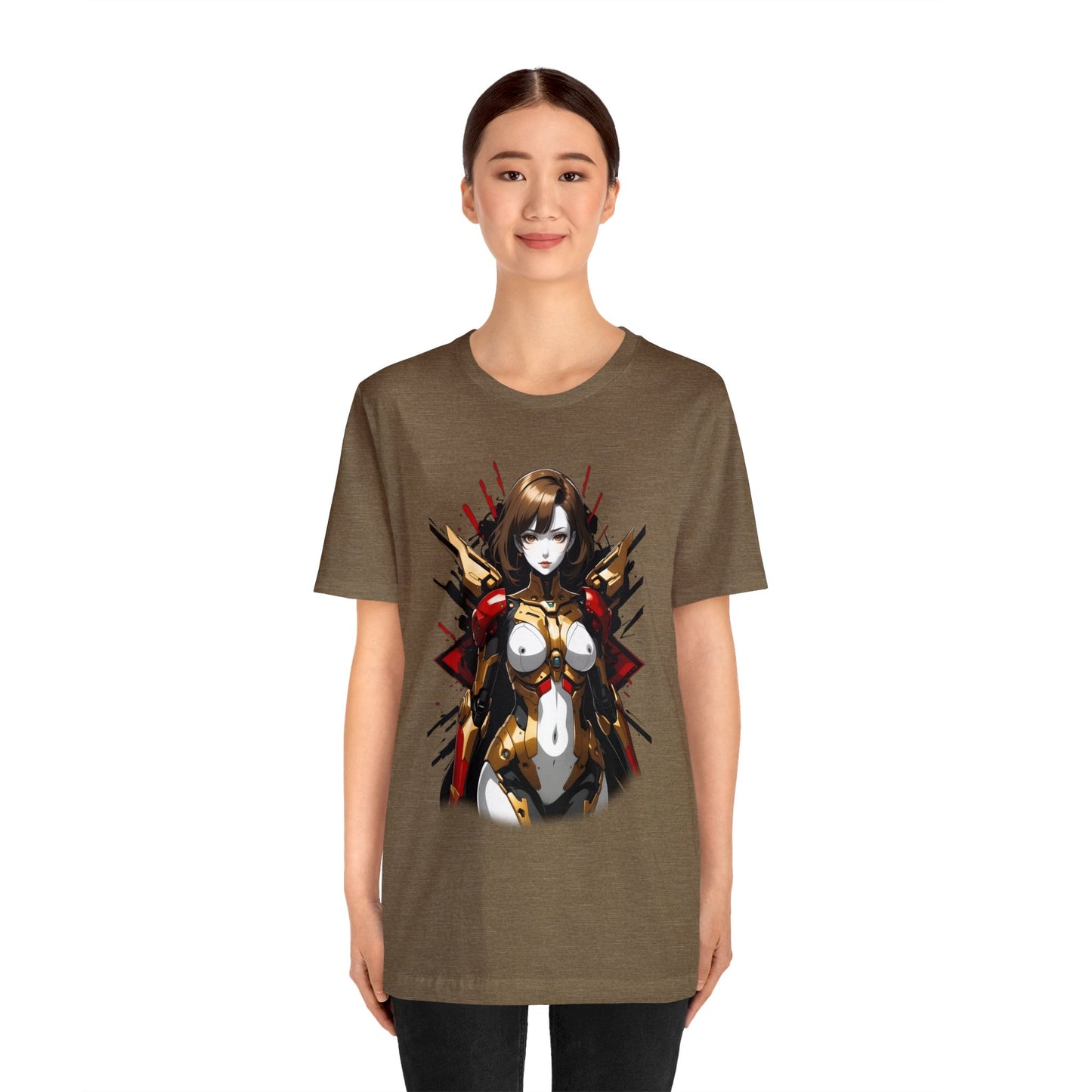 Kǎtōng Piàn - Mecha Girl Collection - Nova - Unisex Jersey Short Sleeve Tee Printify