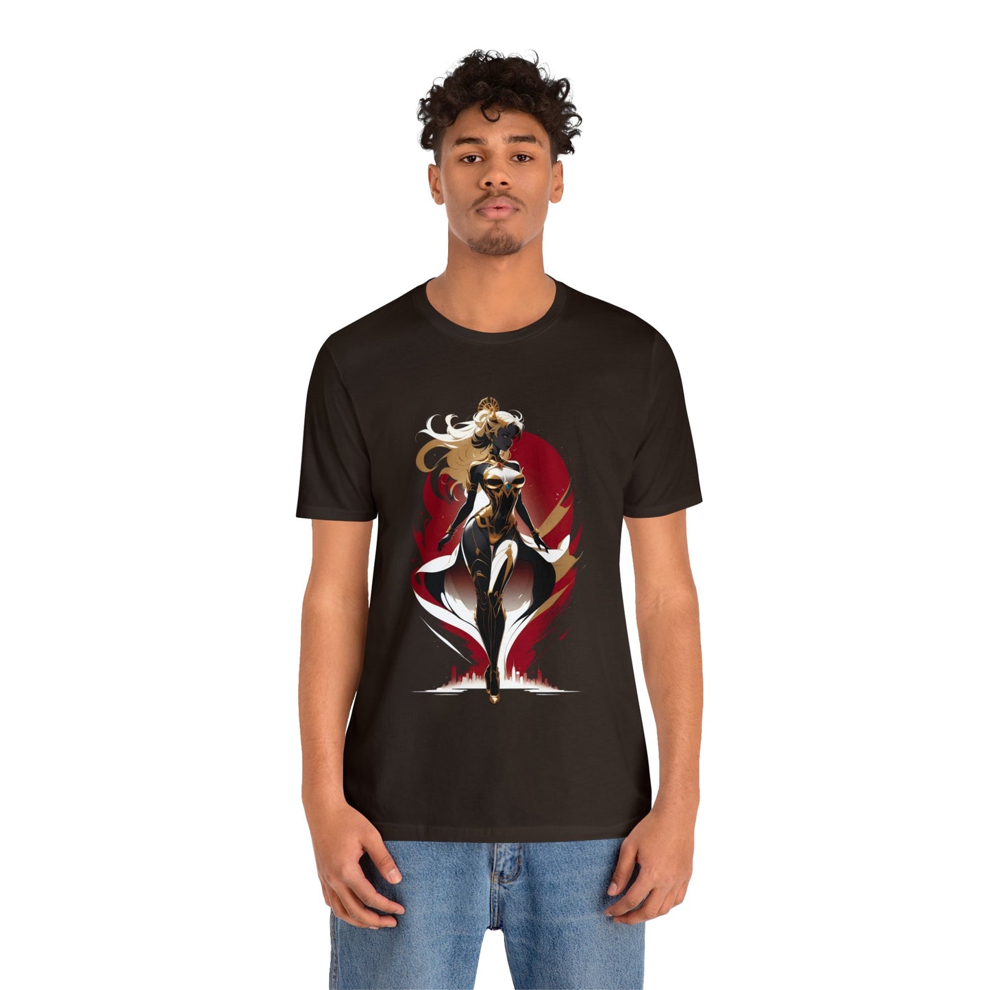 Kǎtōng Piàn - Mecha Girl Collection - Lucy - Unisex Jersey Short Sleeve Tee Printify