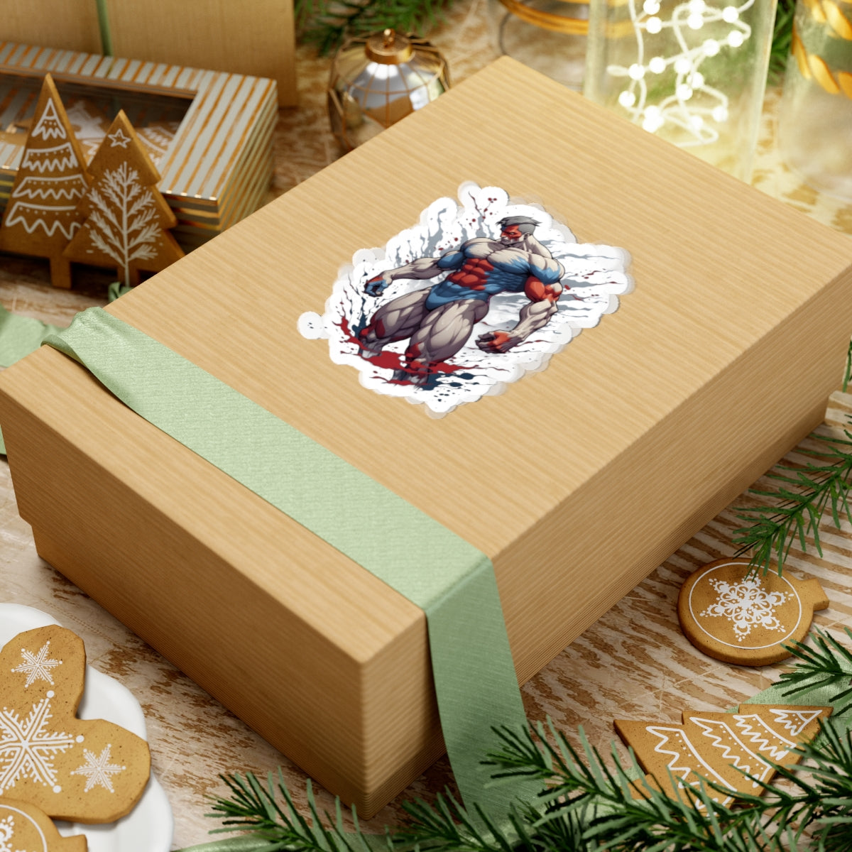 Prized Fighter Shadow Lynx Sticker Printify