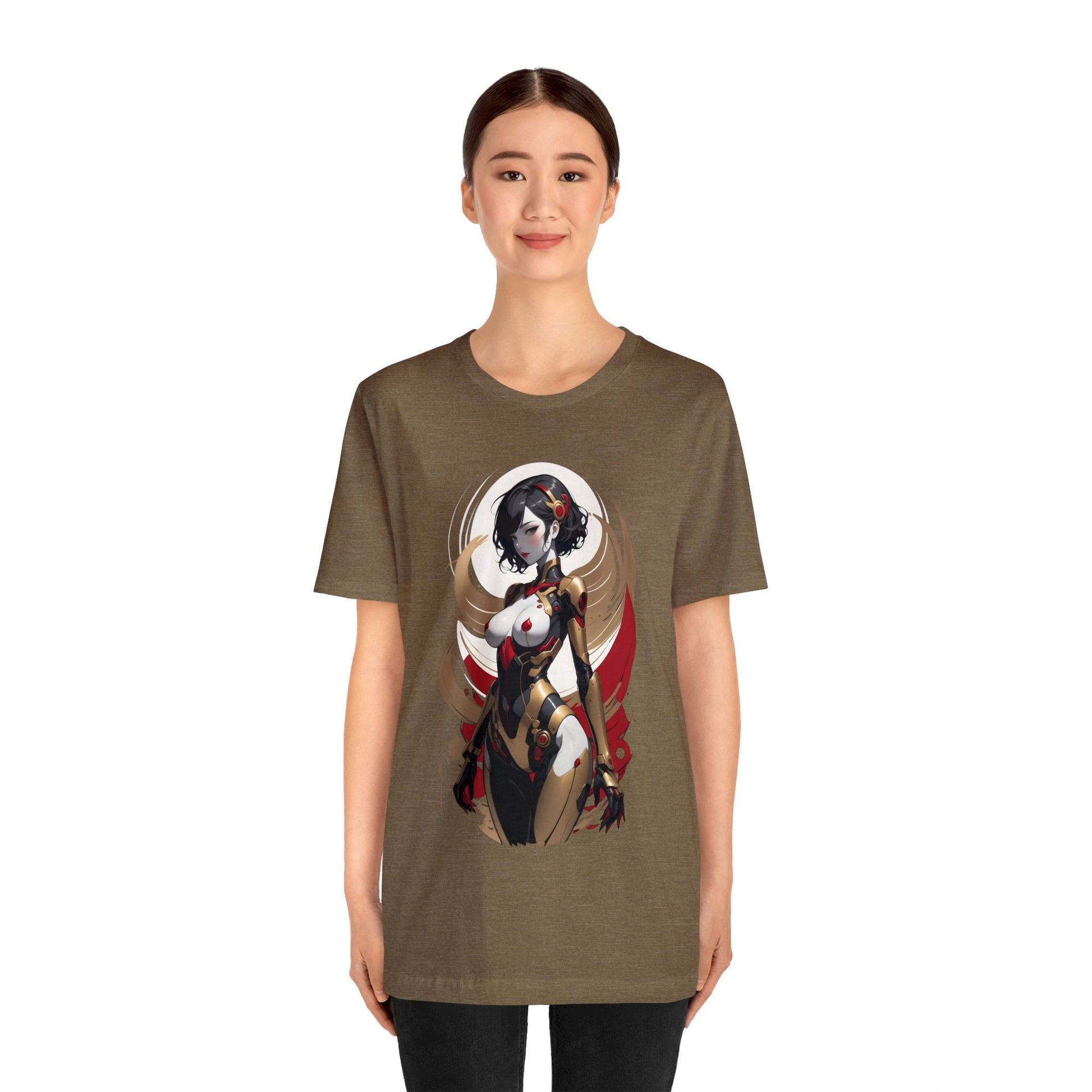 Kǎtōng Piàn - Mecha Girl Collection - Luna - Unisex Jersey Short Sleeve Tee Printify