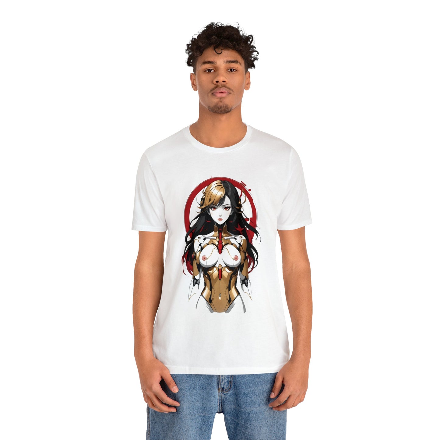 Kǎtōng Piàn - Mecha Girl Collection - Mia - Unisex Jersey Short Sleeve Tee Printify