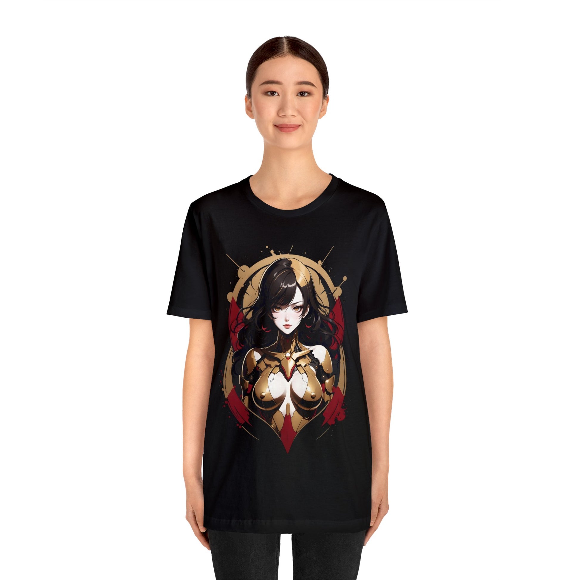 Kǎtōng Piàn - Mecha Girl Collection - Naomi - Unisex Jersey Short Sleeve Tee Printify