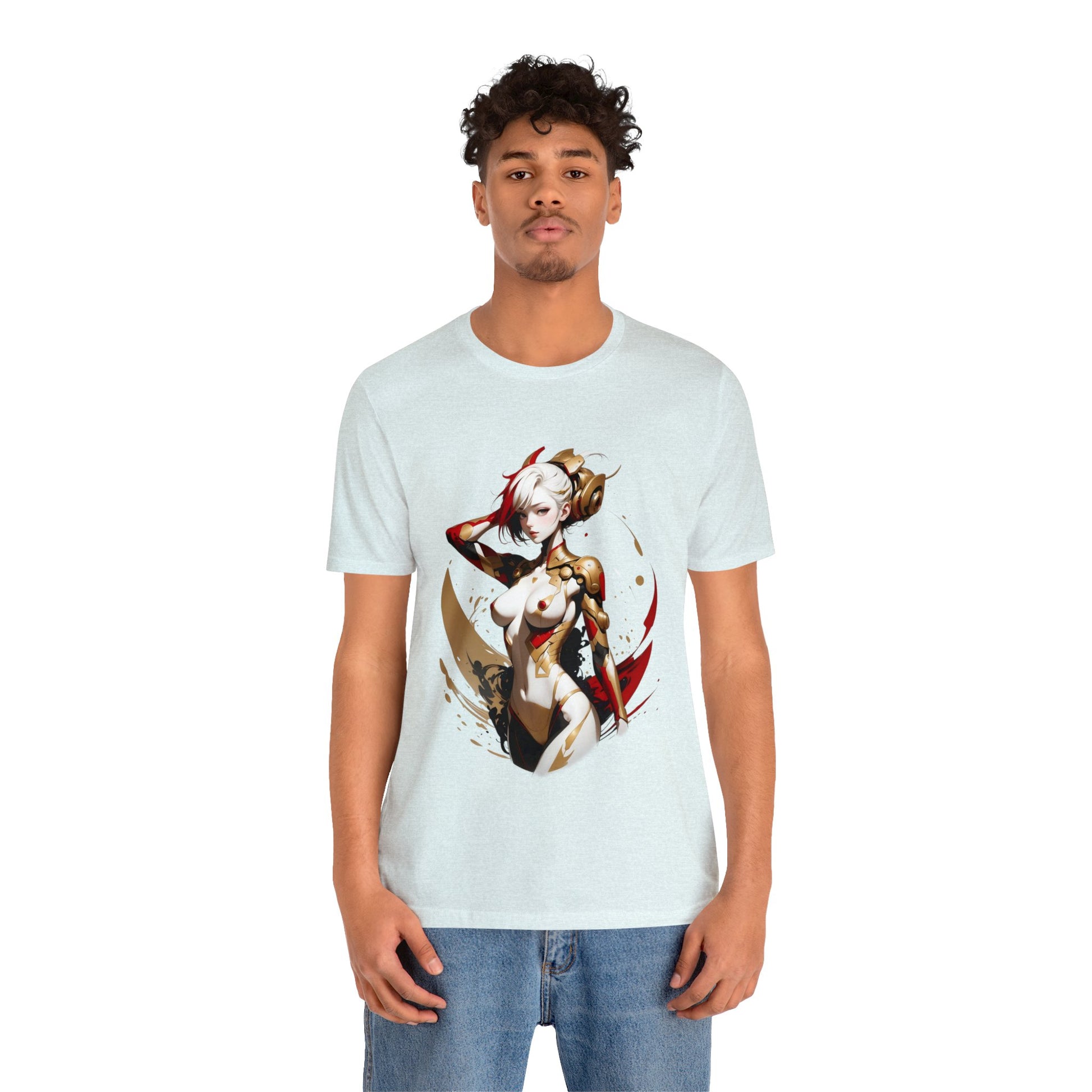 Kǎtōng Piàn - Mecha Girl Collection - Ruby - Unisex Jersey Short Sleeve Tee Printify