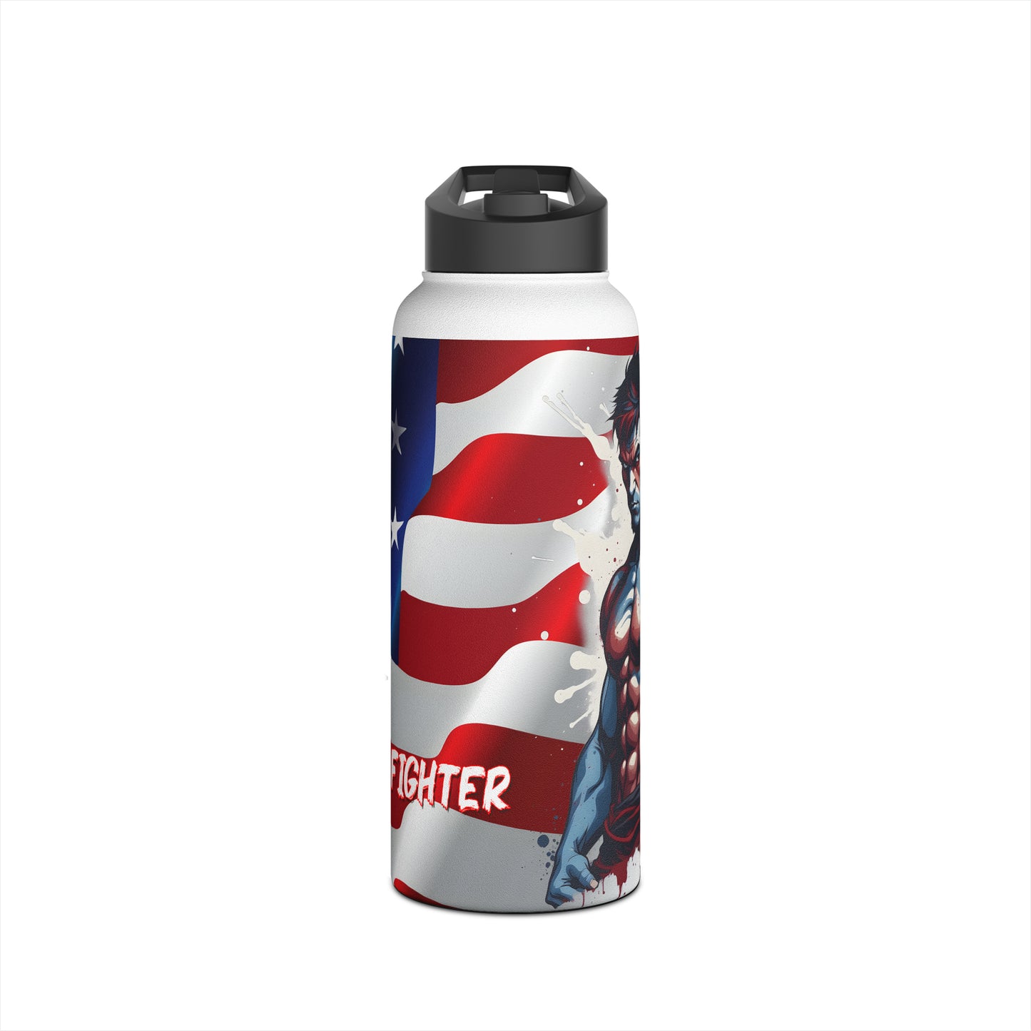 Kǎtōng Piàn - Prized Fighter Collection - America - 005 - Stainless Steel Water Bottle, Standard Lid - Verdine Daniels