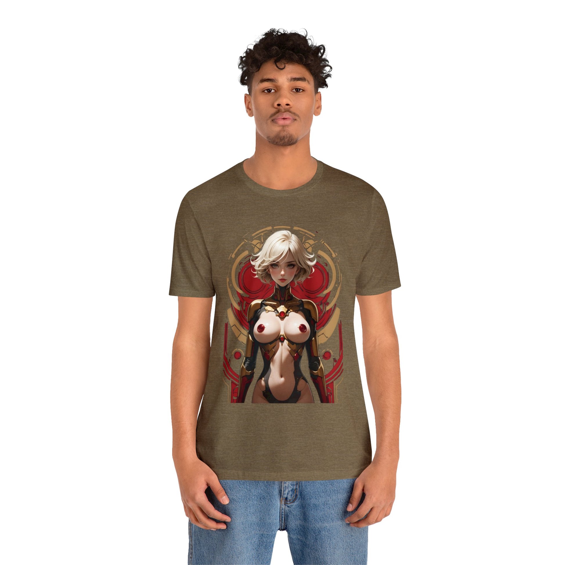 Kǎtōng Piàn - Mecha Girl Collection - Chloe - Unisex Jersey Short Sleeve Tee Printify