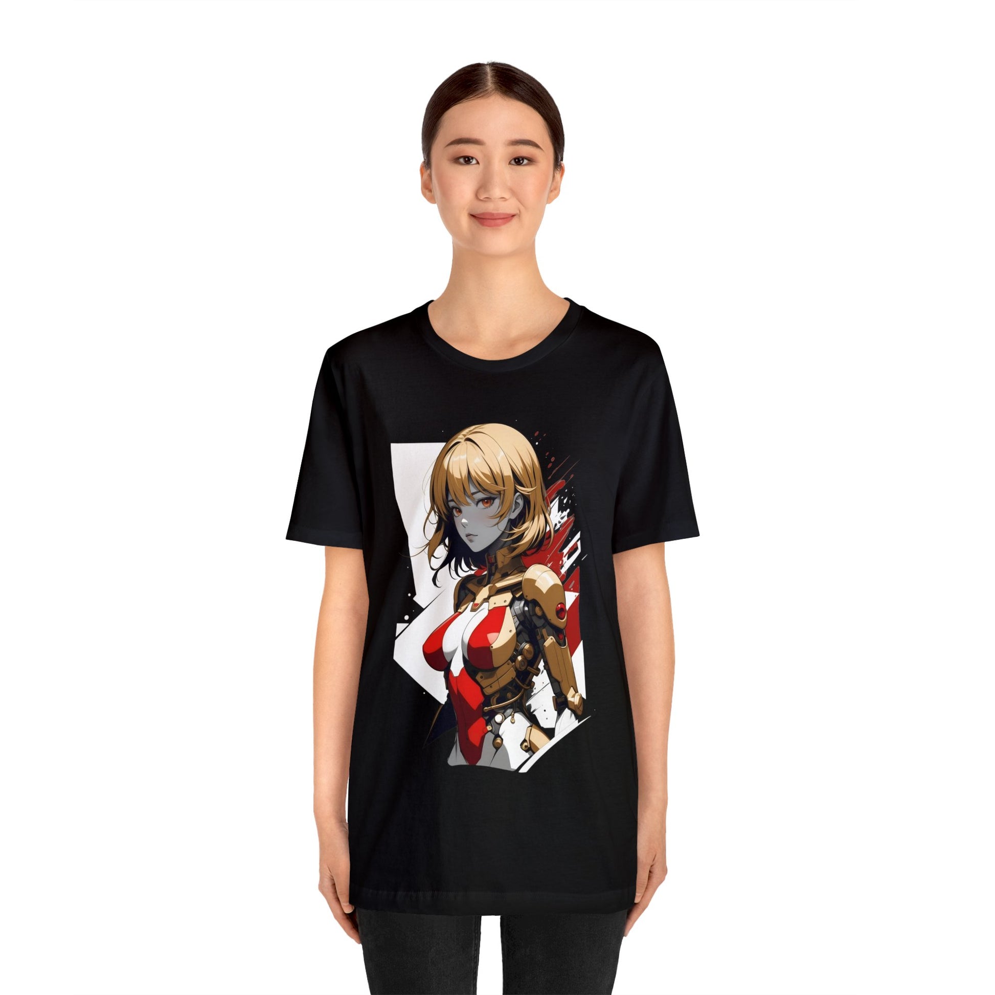 Kǎtōng Piàn - Mecha Girl Collection - Camila - Unisex Jersey Short Sleeve Tee Printify