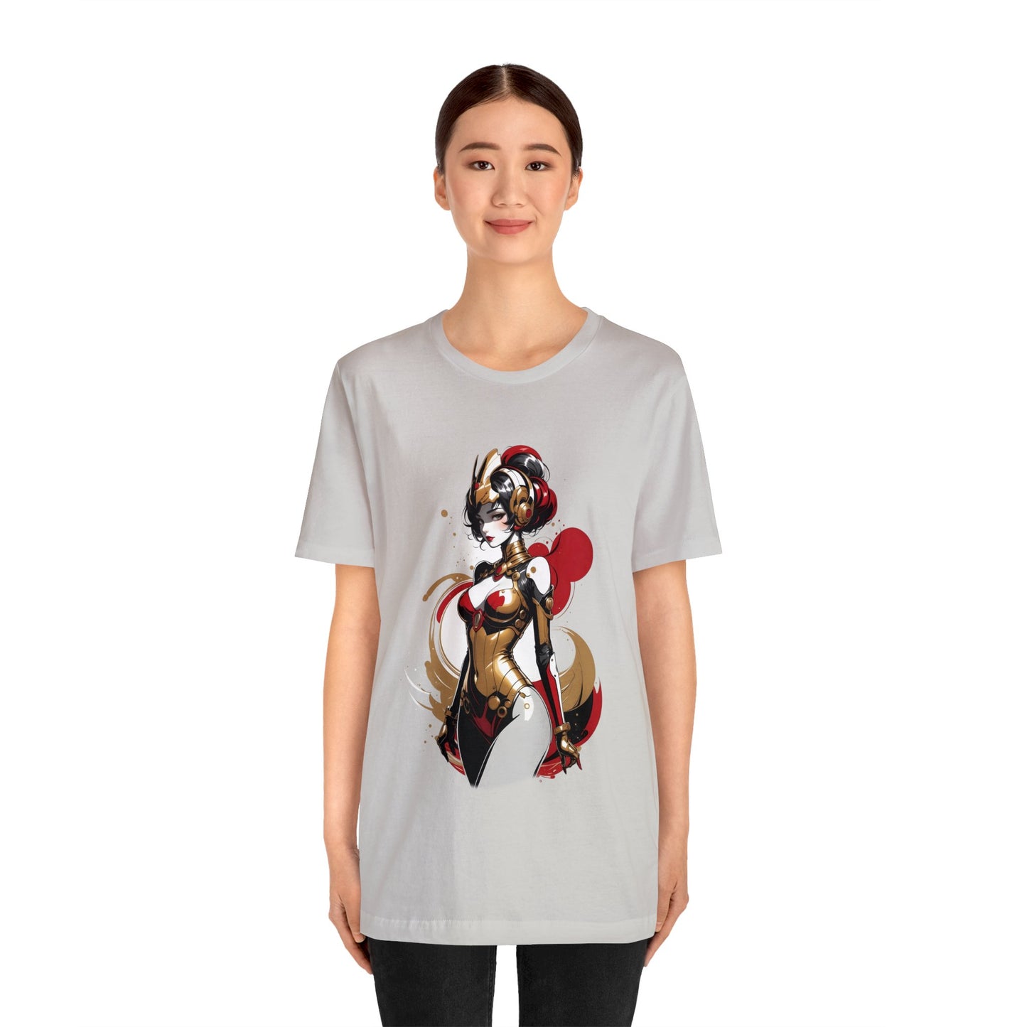 Kǎtōng Piàn - Mecha Girl Collection - Grace - Unisex Jersey Short Sleeve Tee Printify