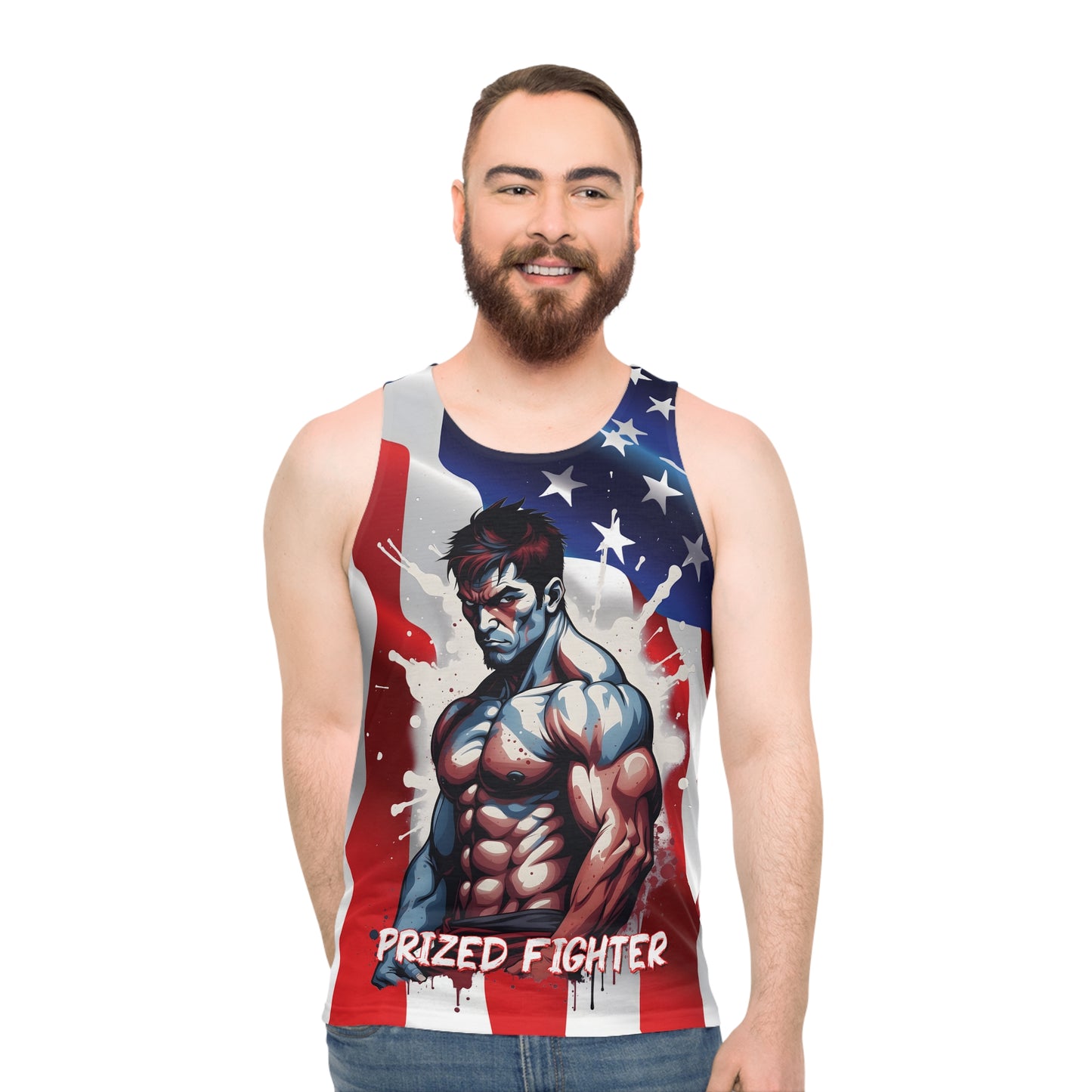 Kǎtōng Piàn - Prized Fighter Collection - America - 005 - Unisex Tank Top - Verdine Daniels