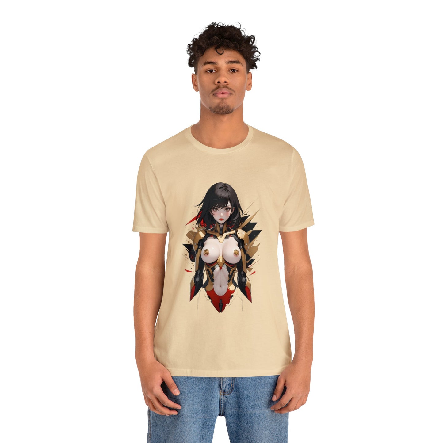 Kǎtōng Piàn - Mecha Girl Collection - Anna - Unisex Jersey Short Sleeve Tee Printify