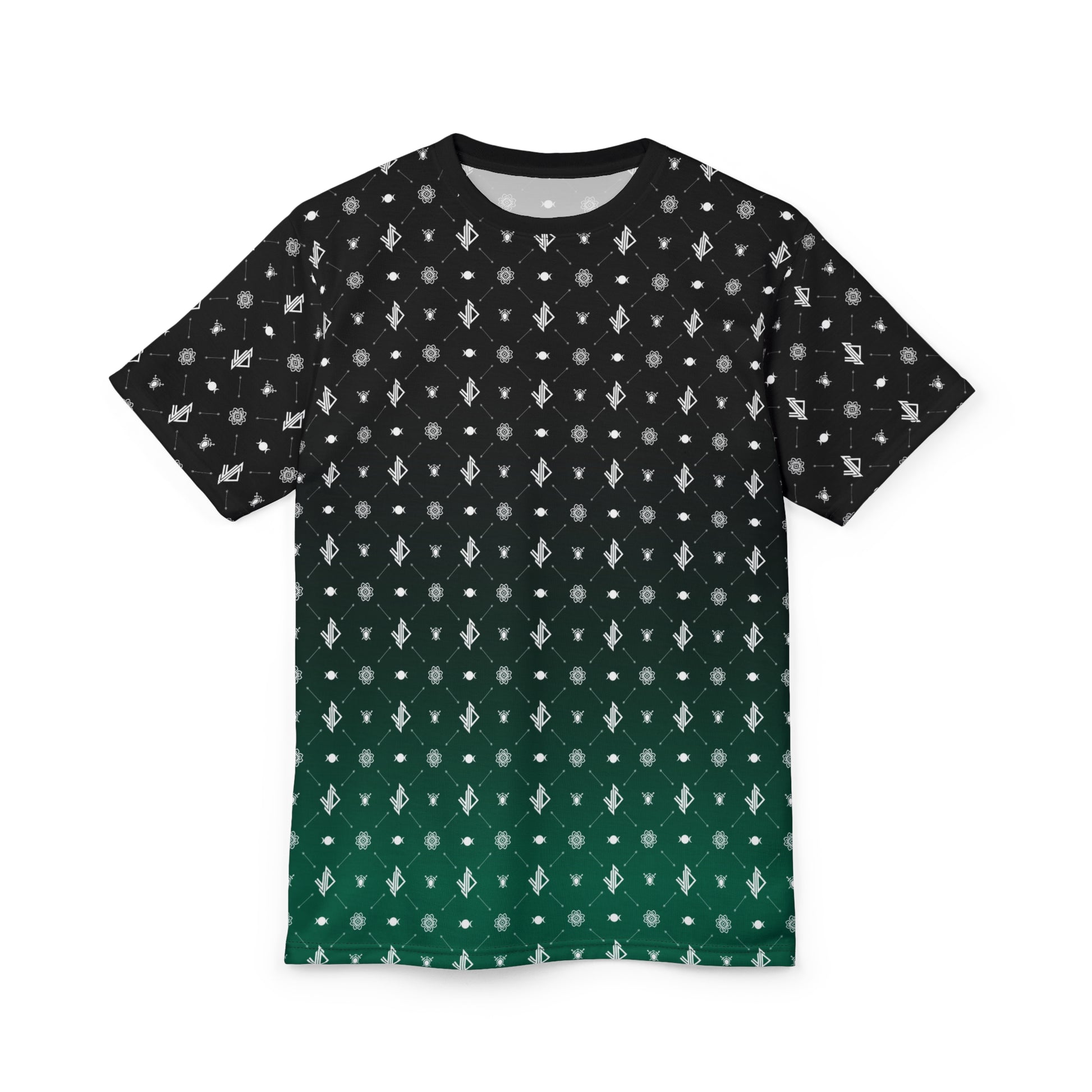 Dynamic Unisex Cut & Sew Tee with Geometric Pattern - Stylish and Versatile for Every Occasion - Verdine Daniels