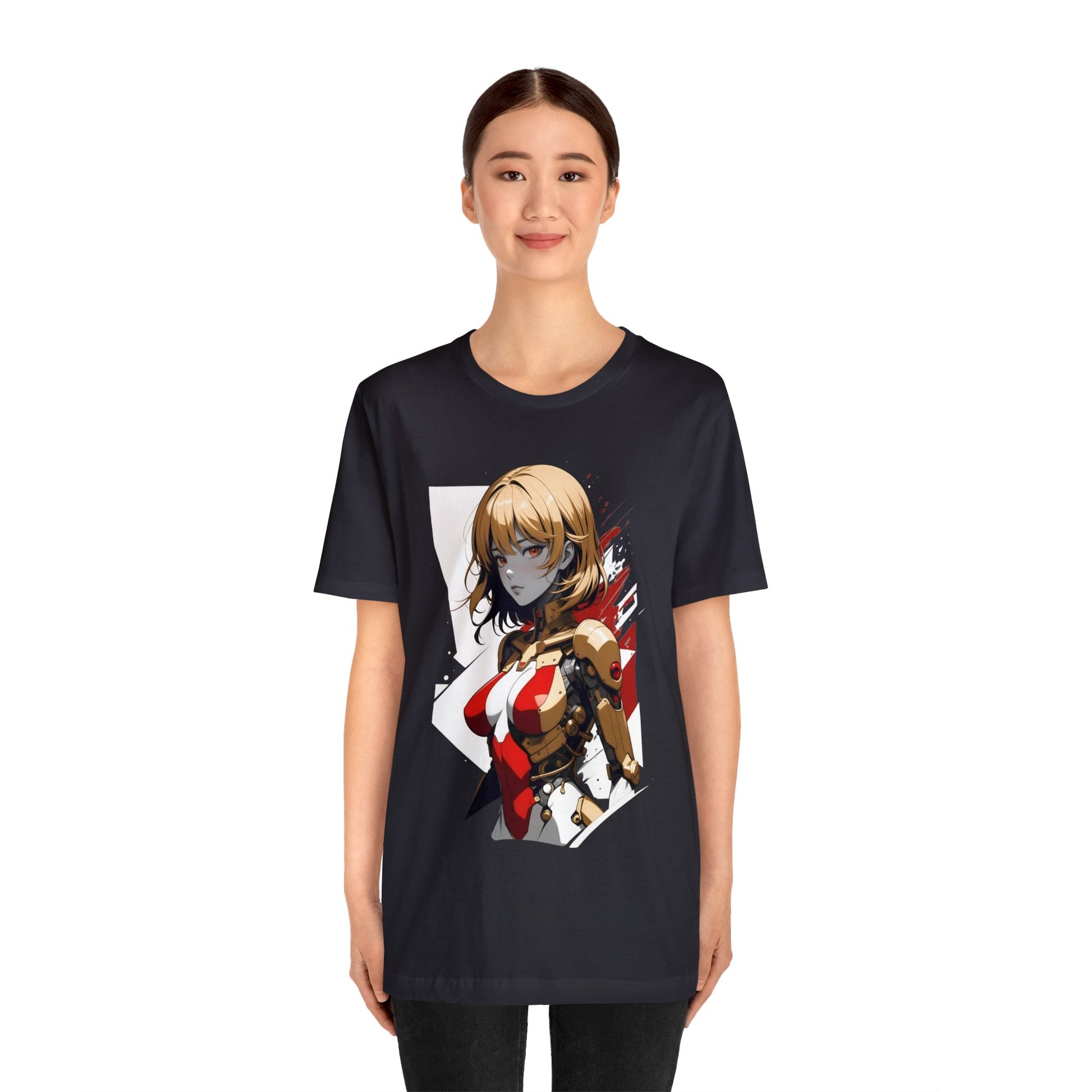 Kǎtōng Piàn - Mecha Girl Collection - Camila - Unisex Jersey Short Sleeve Tee Printify