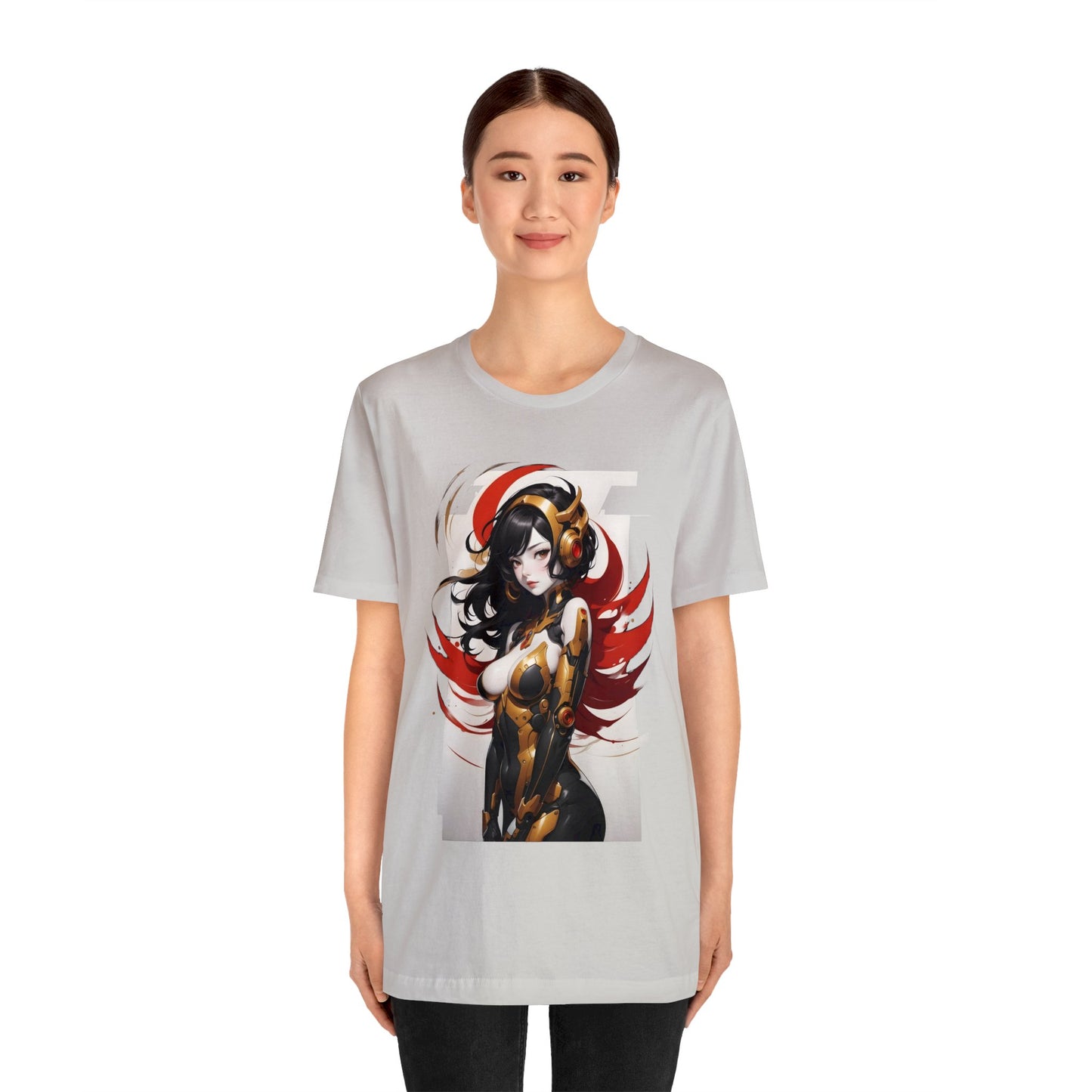 Kǎtōng Piàn - Mecha Girl Collection - Valentina - Unisex Jersey Short Sleeve Tee Printify