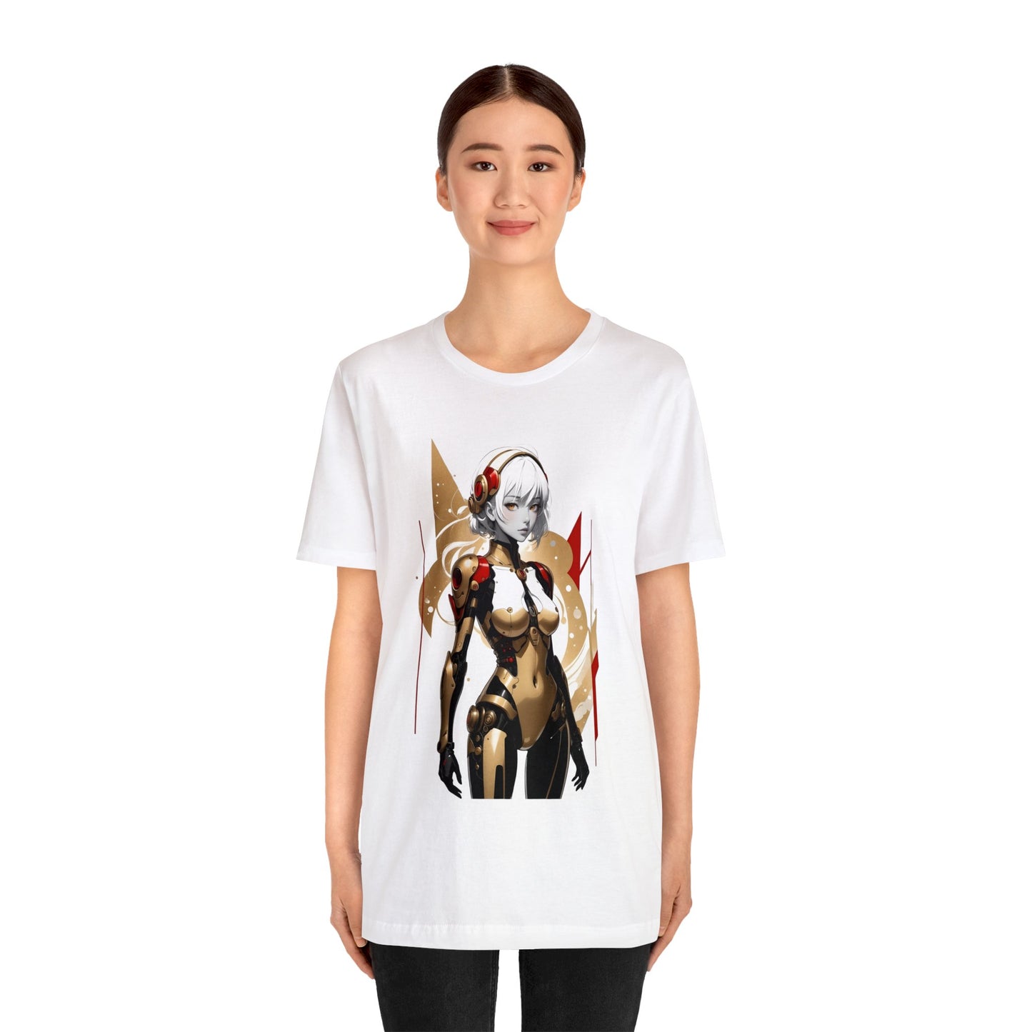 Kǎtōng Piàn - Mecha Girl Collection - Ella - Unisex Jersey Short Sleeve Tee Printify